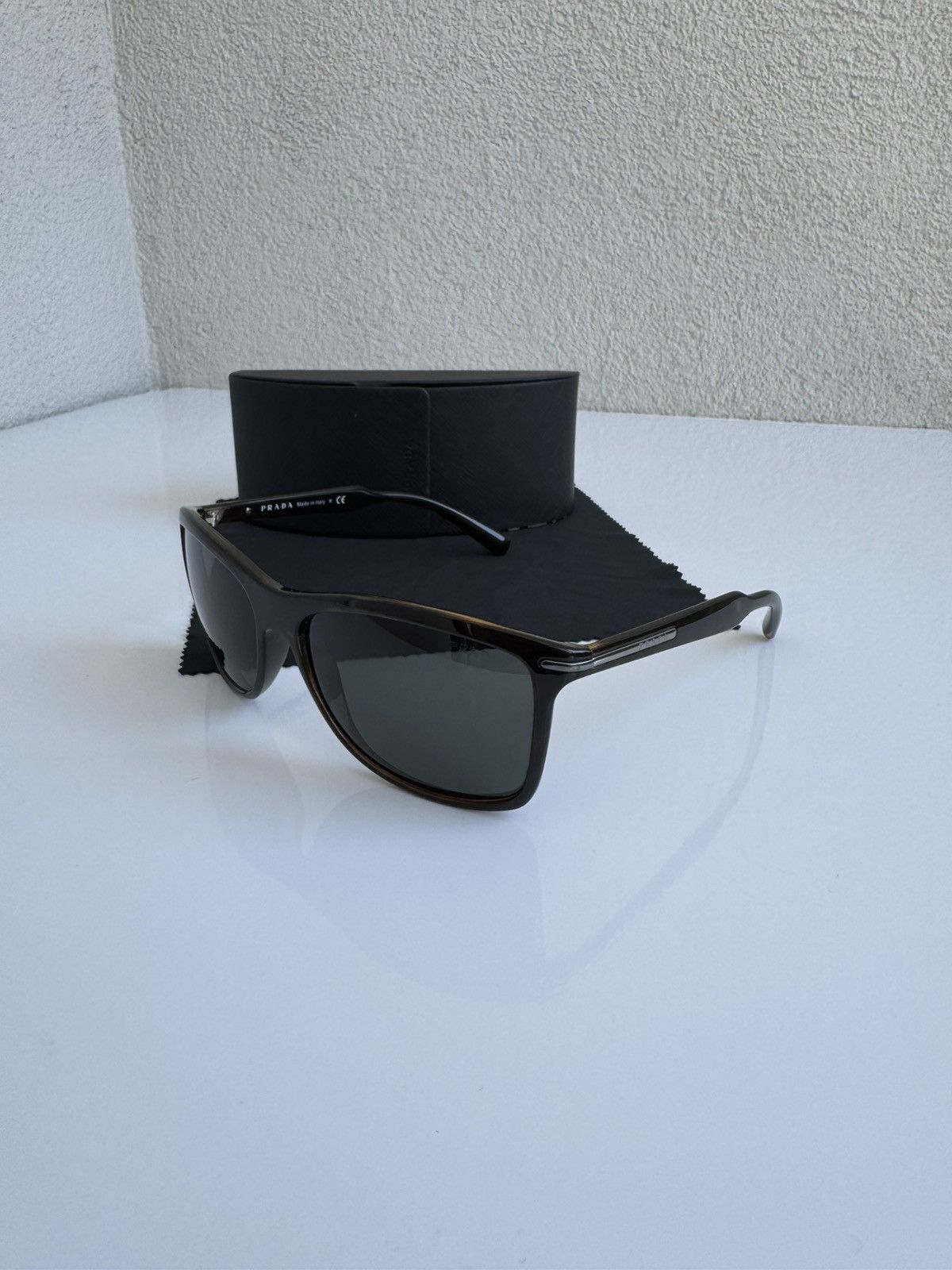 Prada Prada Sunglasses SPR 10O Brown Shield Sport Size ONE SIZE - 2 Thumbnail