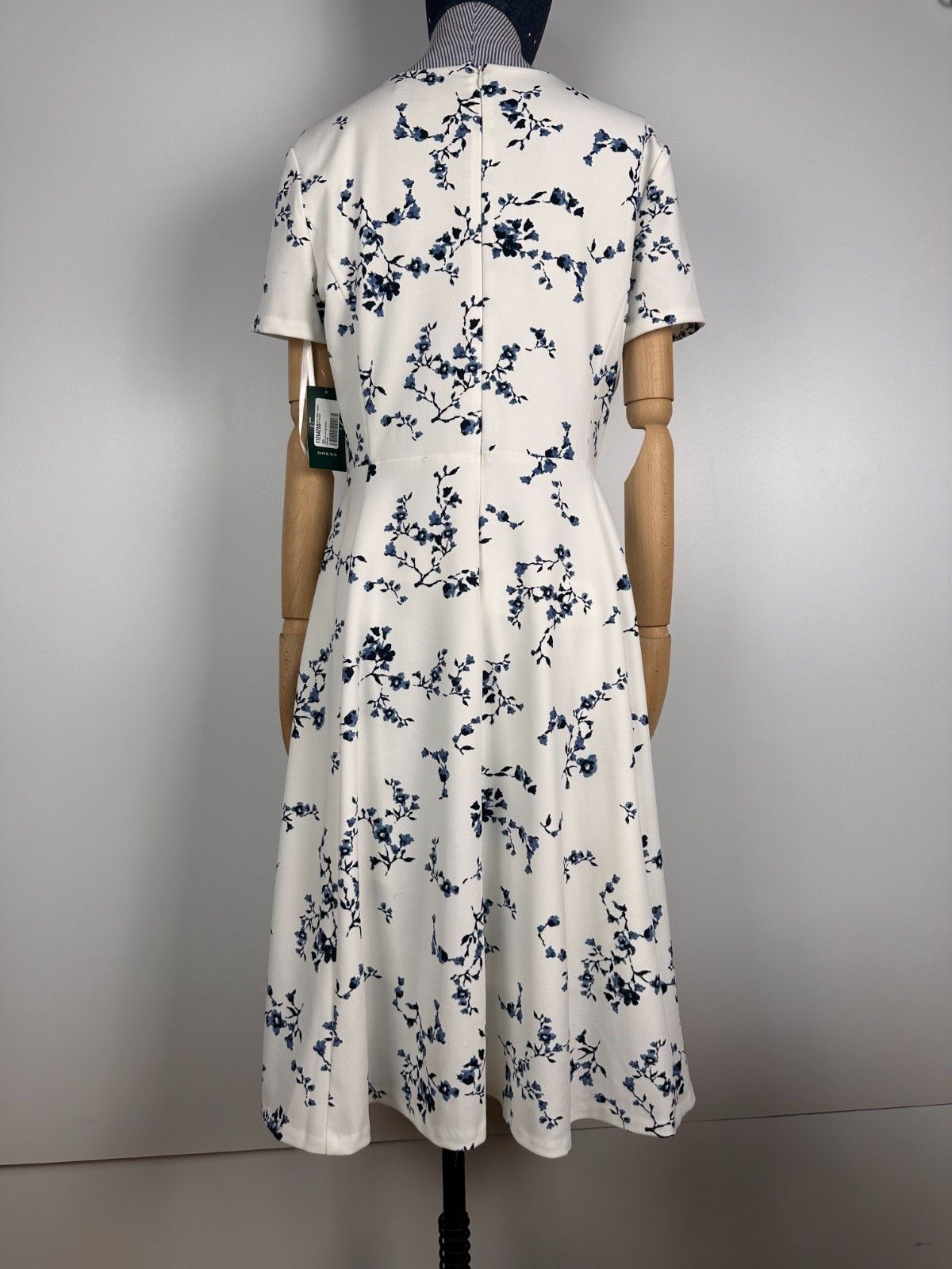 Ralph Lauren Lauren Ralph Lauren White Floral Stretch Sheath Dress Size 6 Size M / US 6-8 / IT 42-44 - 6 Thumbnail