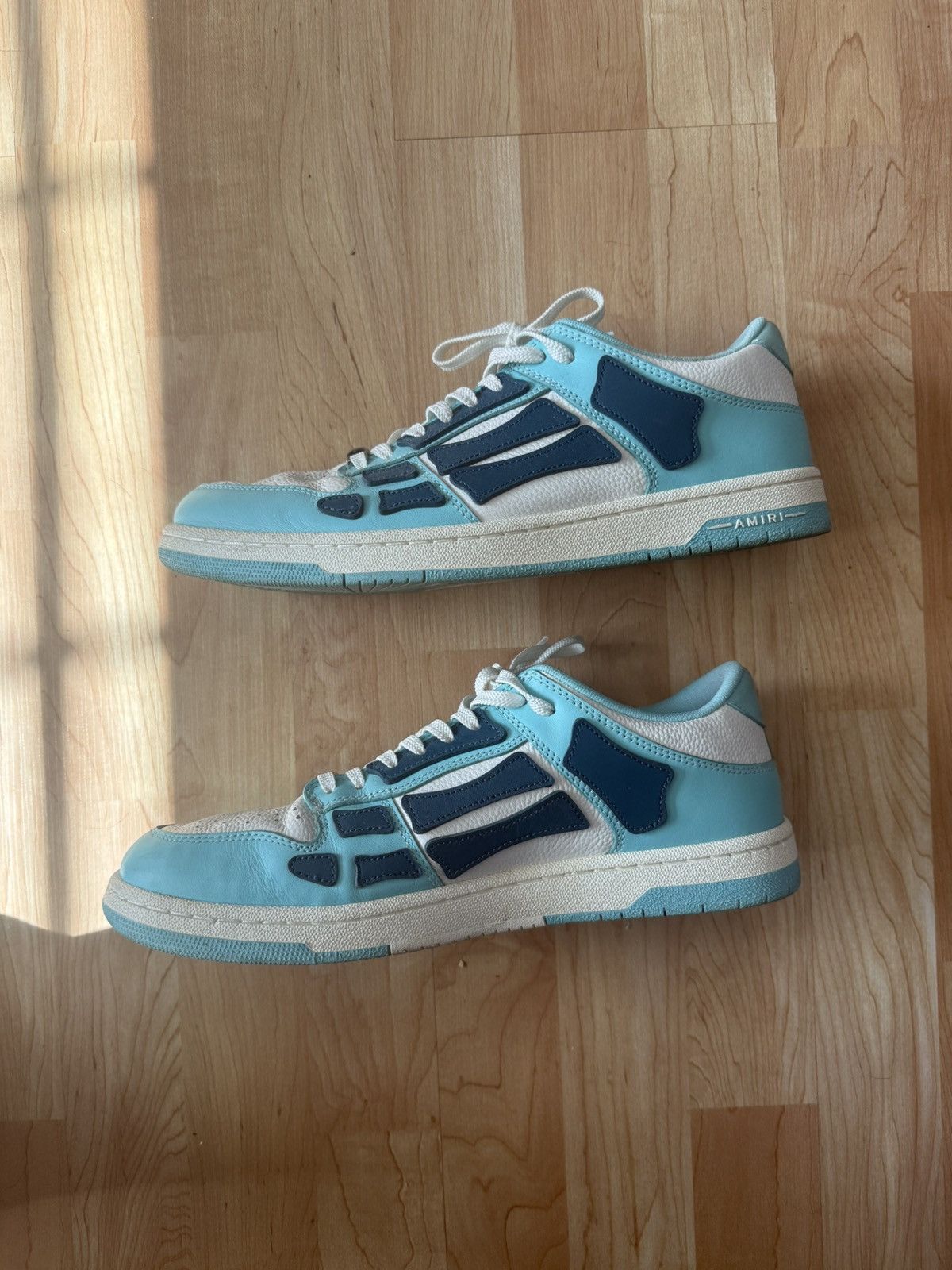 Amiri Amiri Skel Top Low- Aqua Size US 11 / EU 44 - 2 Thumbnail