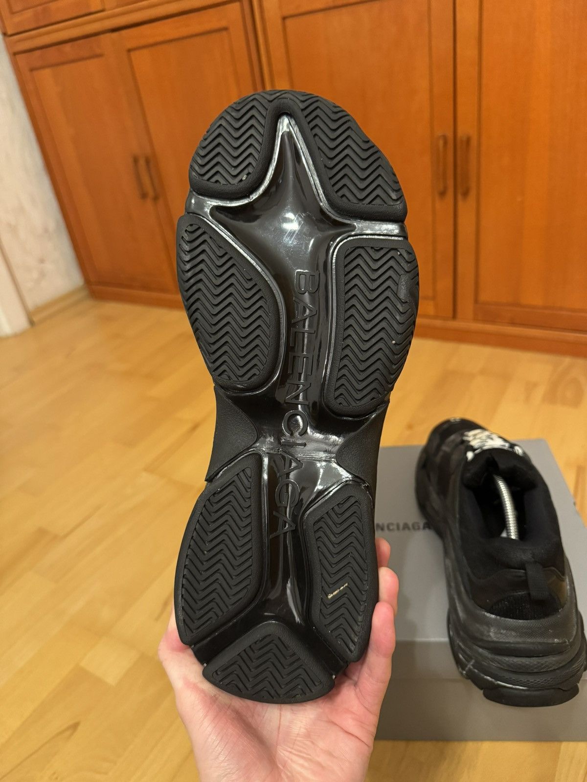 Balenciaga Balenciaga Triple S Triple Black Made In Italy Size US 11 / EU 44 - 10 Thumbnail