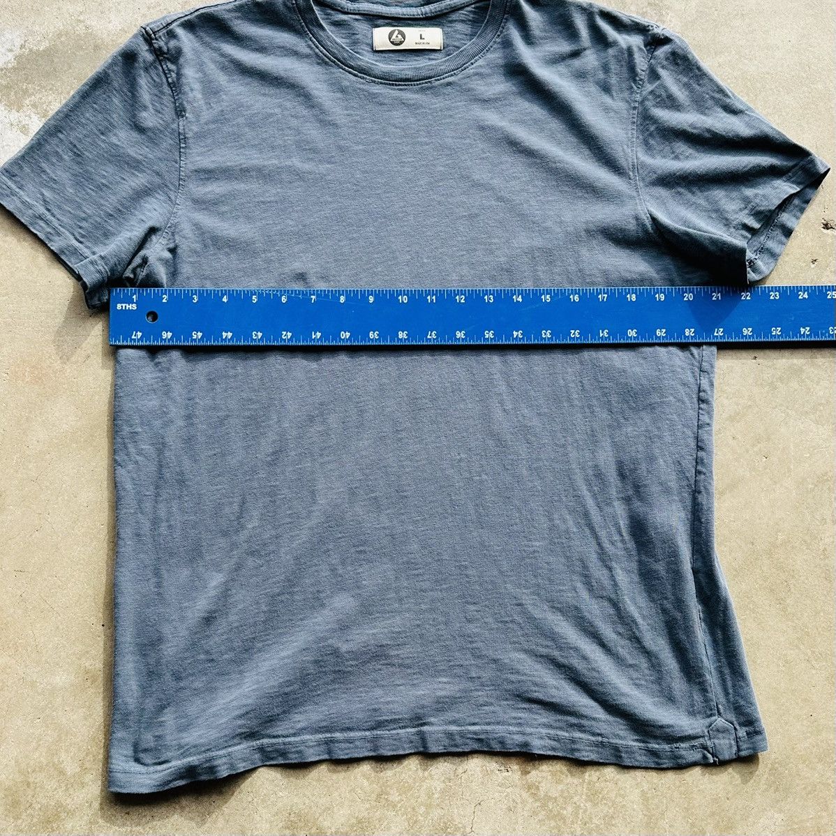 Other American Giant Classic Crewneck Tee Blue Cotton Size L Size US L / EU 52-54 / 3 - 5 Thumbnail