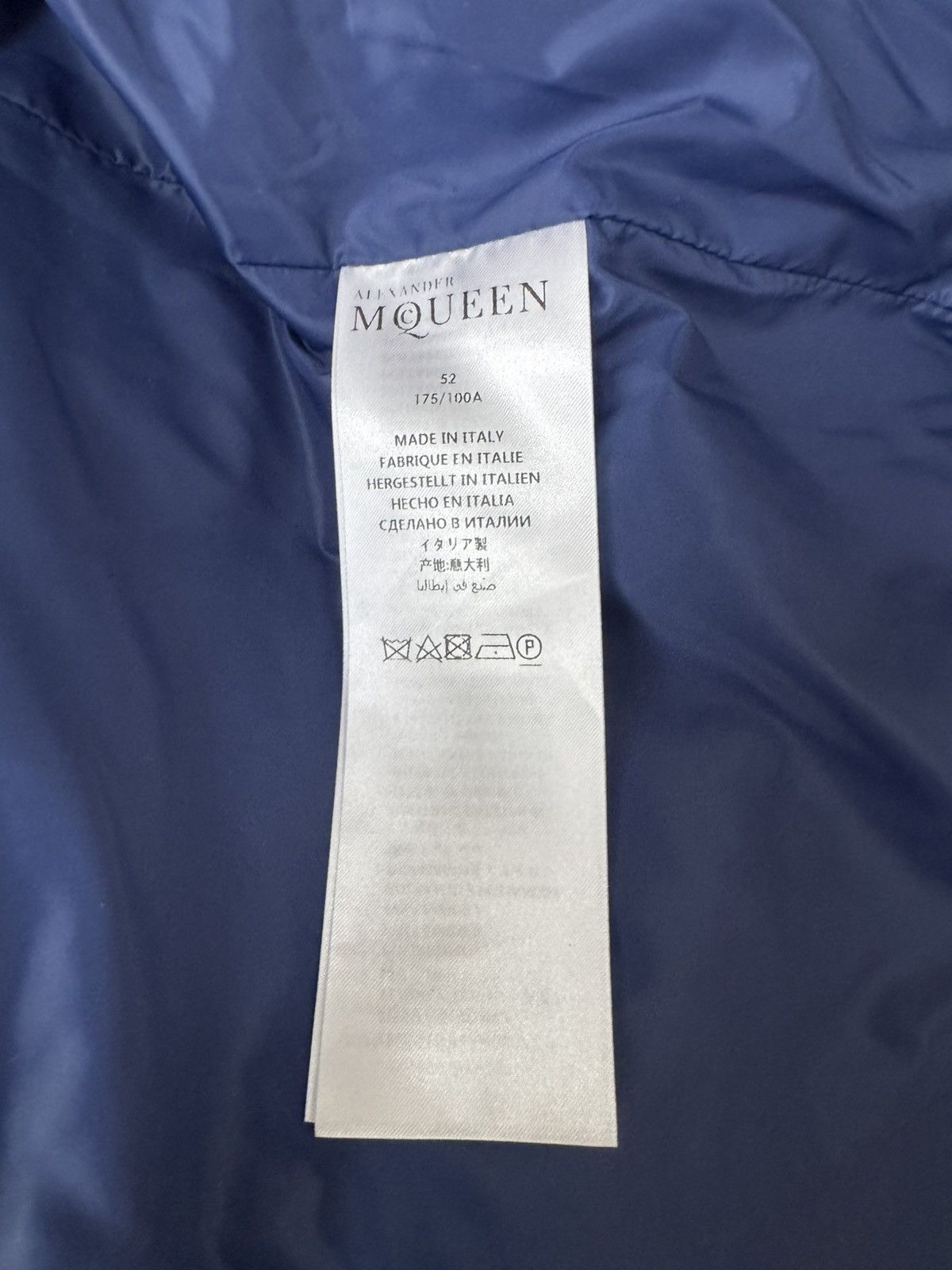 Alexander McQueen Alexander McQueen Dancing Skeleton Blue Puffer Jacket Size US XXL / EU 58 / 5 - 16 Thumbnail