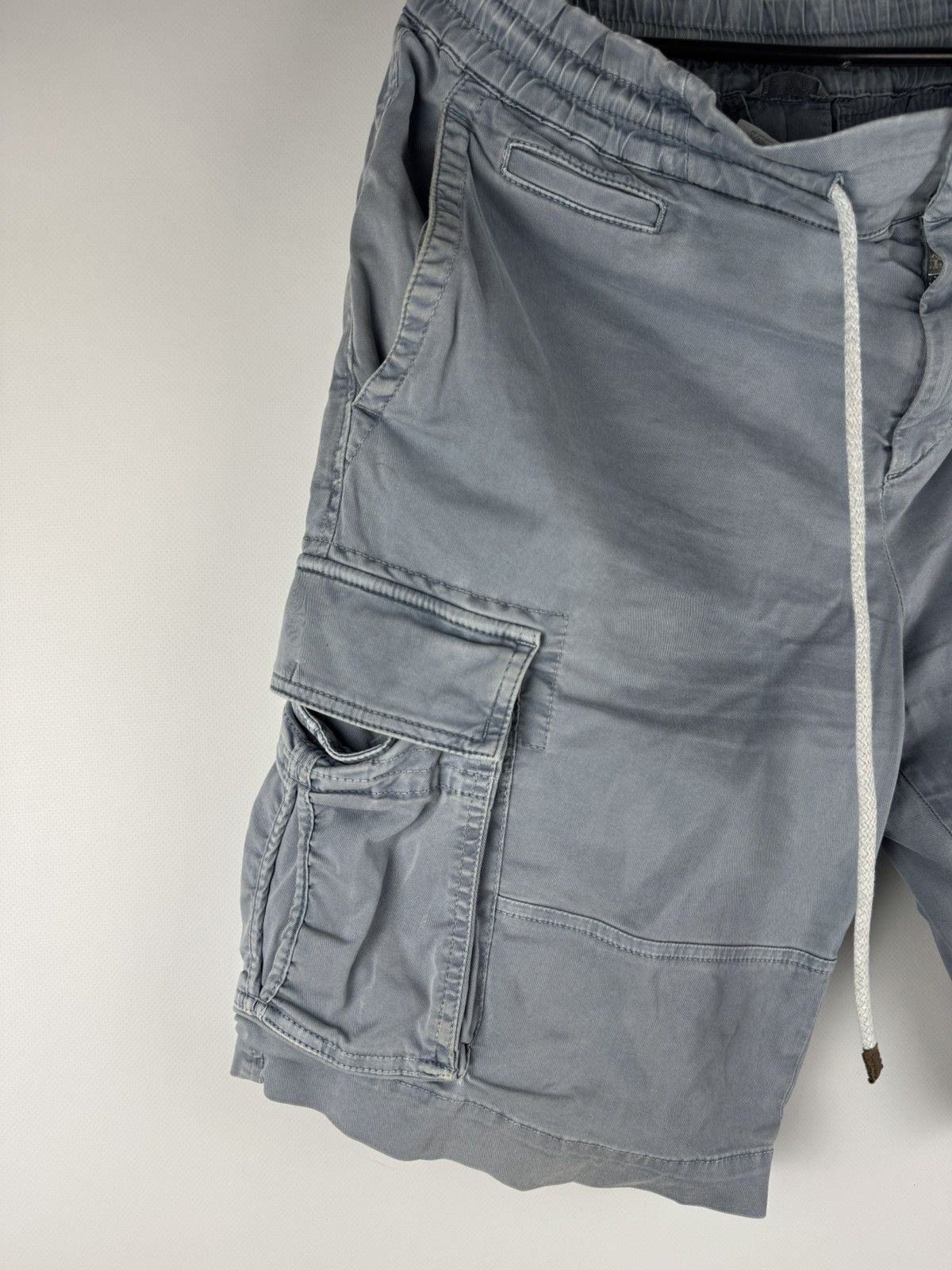 Brunello Cucinelli Brunello Cucinelli Cargo Multipocket Shorts Light Blue 🇮🇹 Size US 34 / EU 50 - 2 Thumbnail