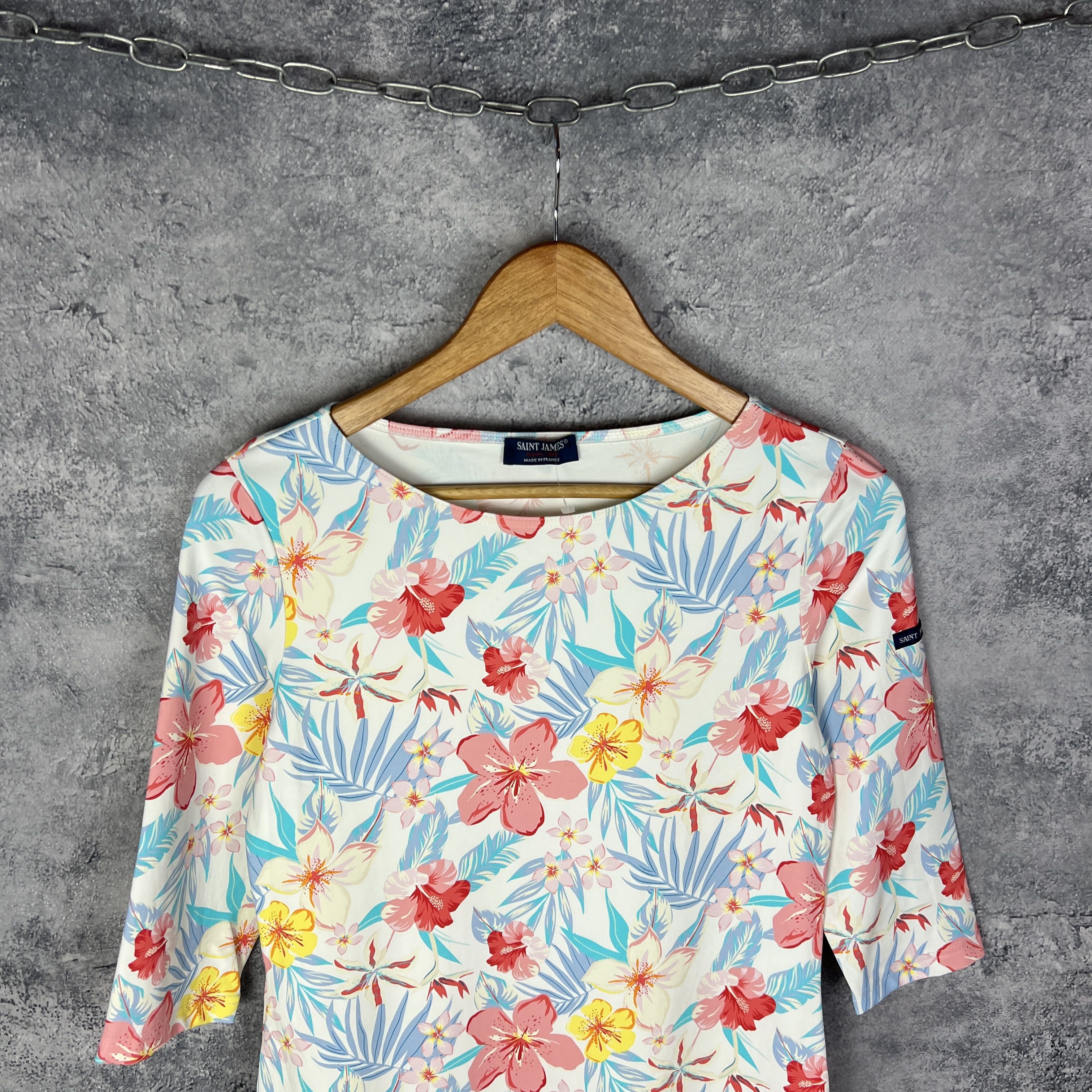 Saint James × Vintage Saint James Women's Dress Flowers Size 8 Polyamide Size M / US 6-8 / IT 42-44 - 2 Thumbnail
