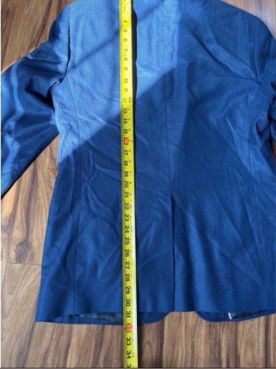Other Rush Wilson Limited 43R Blue Blazer Herringbone 100 Silk Size 42R - 7 Thumbnail