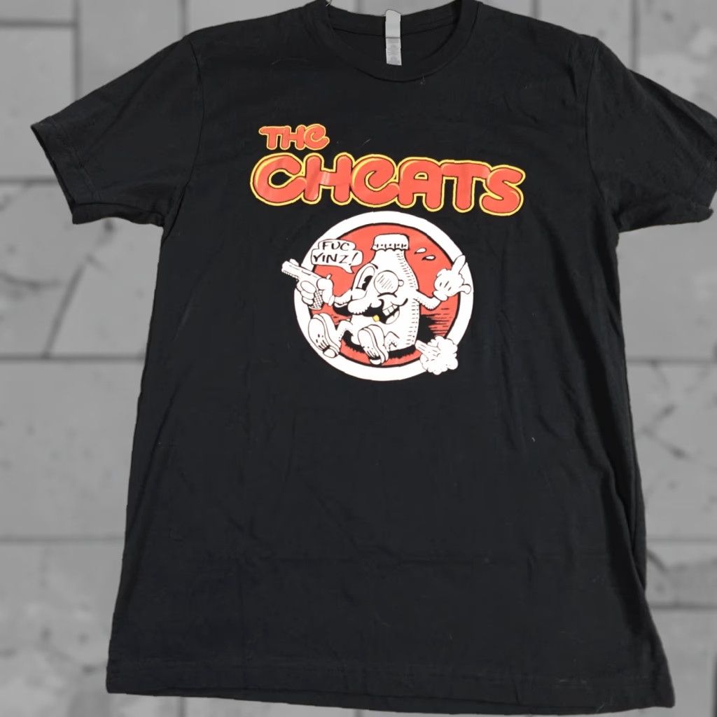 Vintage VINTAGE The Cheats Shirt Small Black Band Punk Fuc Yinz Shirts Unisex Adults S Black Band Punk Mens Womens Girls Boys Size US S / EU 44-46 / 1 - 1 Thumbnail