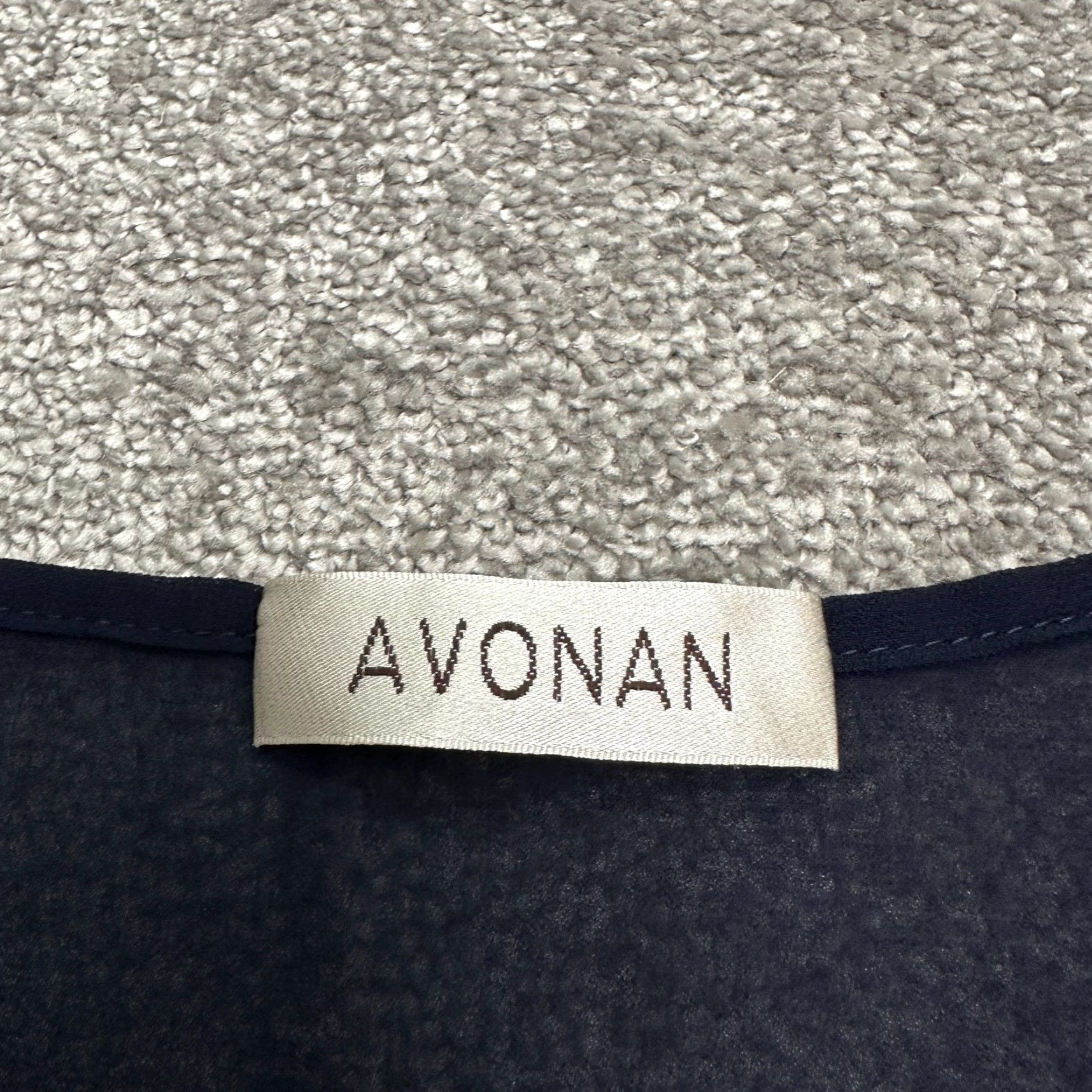 Vintage Avonan Dress Womens A-Line Midi Striped Blue White Cap Sleeve Pleated Size L / US 10 / IT 46 - 6 Thumbnail