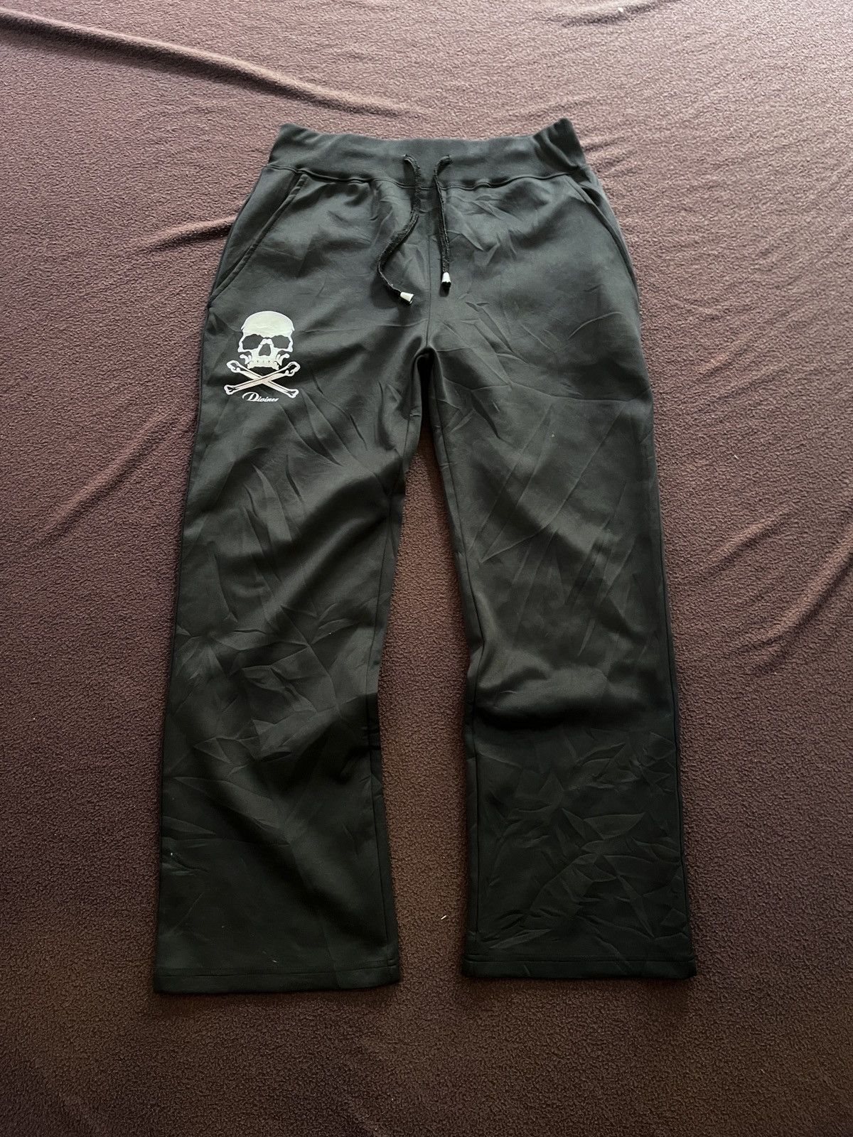 Japanese Brand Japanese Diviner Sweatpants Skulls lgb Size US 33 - 1 Thumbnail