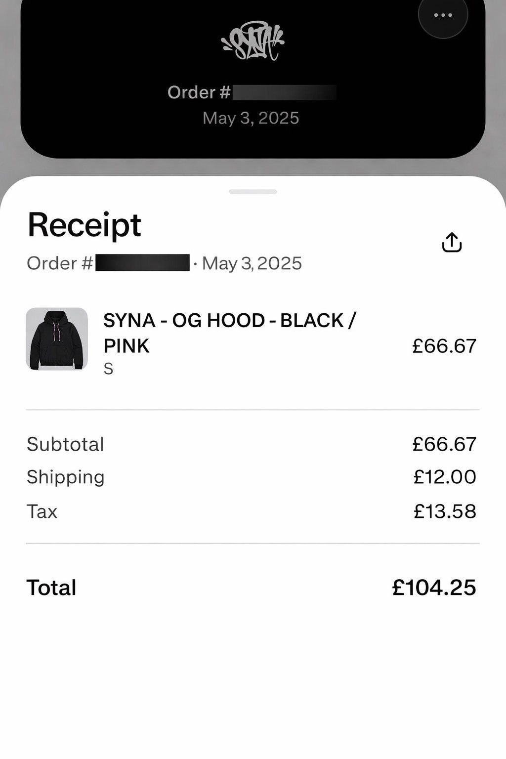 Syna World Syna World OG Hoodie Black Pink Logo Size S Size US S / EU 44-46 / 1 - 6 Thumbnail