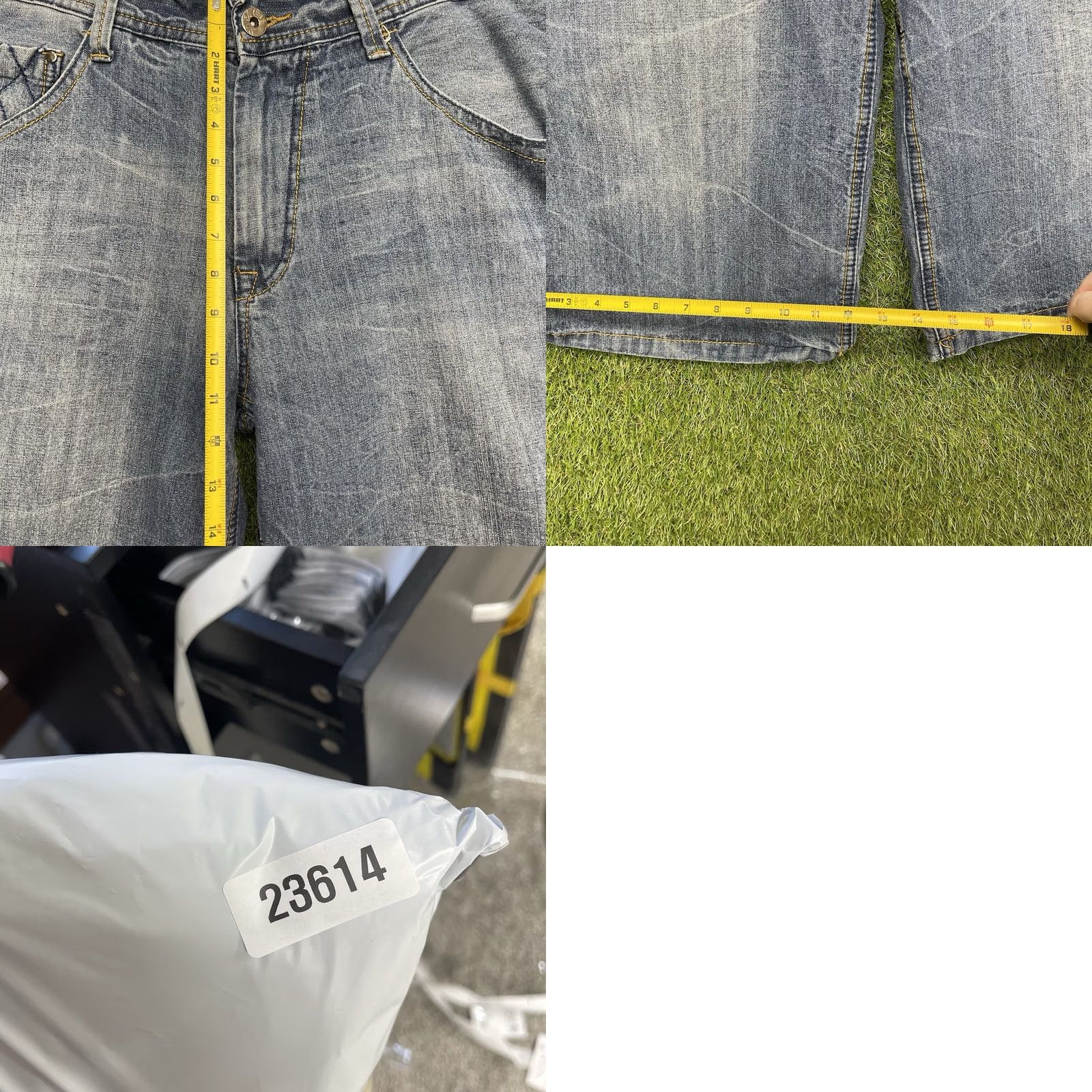 Enyce VINTAGE enyce Bermuda Short Mens 36 Blue Denim 5-Pocket Relaxed Casual Hip Hop Grunge 90s Medium Wash Mens Size US 36 / EU 52 - 8 Thumbnail