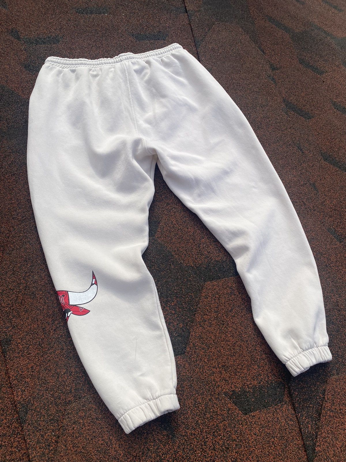 NBA × Vintage VTG CHICAGO BULLS NBA Basketball Team Sweatpants Light Beige Size US 34 / EU 50 - 13 Thumbnail
