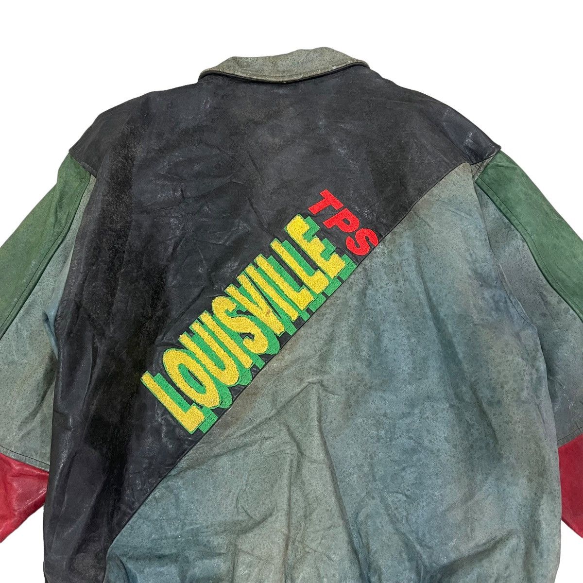 Louisville Slugger 🔥Vintage 90s Louisville Varsity Leather Jacket Size US L / EU 52-54 / 3 - 14 Thumbnail