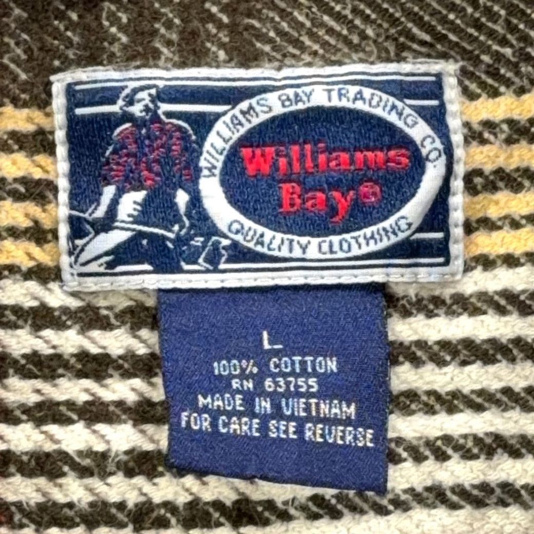 Vintage VINTAGE Williams Bay Shirt Adult LARGE Brown Plaid Flannel 90s Button-Up Long Sleeve Mens Size US L / EU 52-54 / 3 - 5 Thumbnail