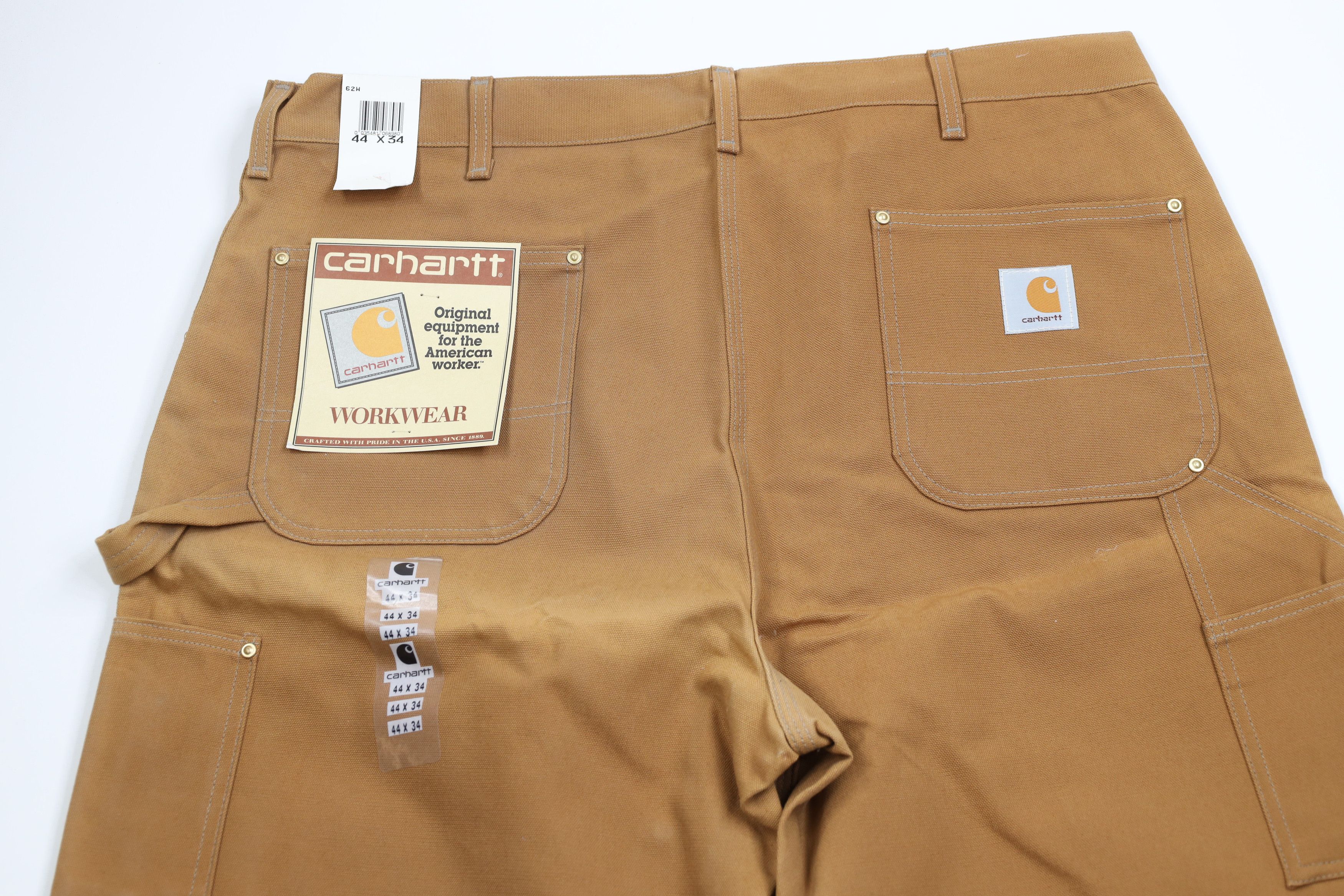 Carhartt Deadstock Vintage 90s Carhartt Wide Leg Pants Duck Brown USA Size US 44 / EU 60 - 8 Thumbnail