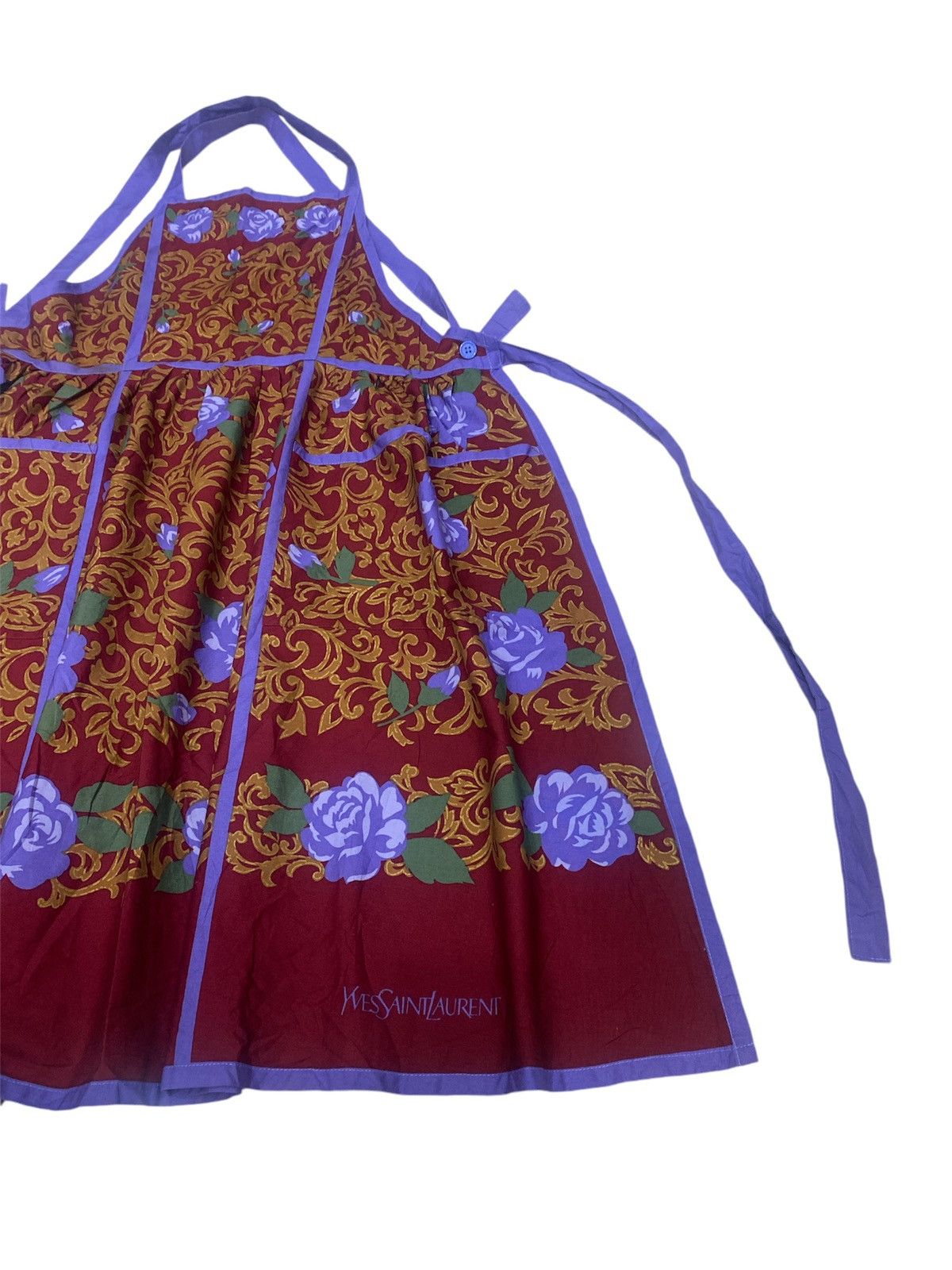 Designer × Yves Saint Laurent Luxury designer Yves Saint laurent flora Apron for kitchen Size ONE SIZE - 2 Thumbnail