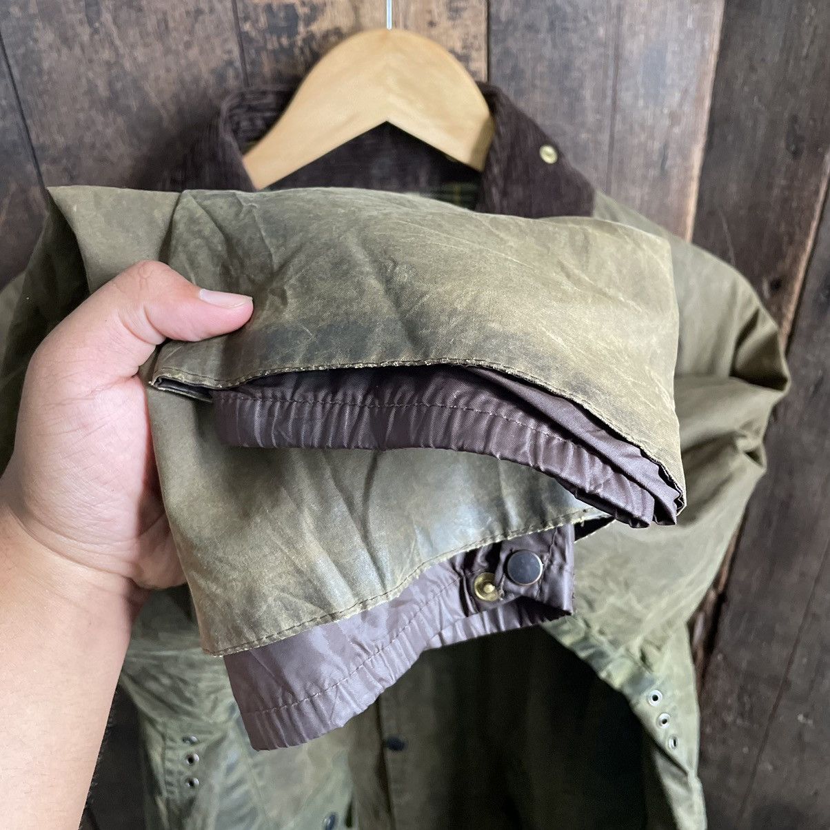 Barbour × Vintage Vintage Barbour waxed jacket Size US L / EU 52-54 / 3 - 7 Thumbnail