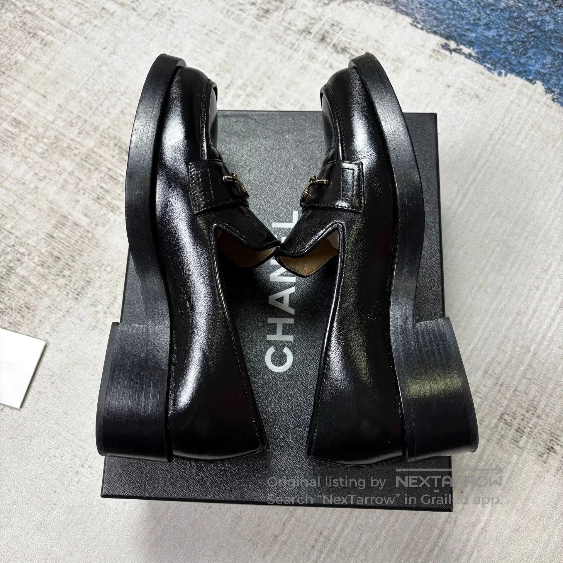 Chanel CHANEL Women's Black Loafers. Size US 6 / IT 36 - 5 Thumbnail