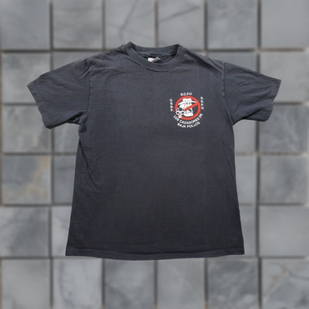Hanes VINTAGE Law Enforcement Parody Shirt Mens L Black 80s Satire Controversial Hanes T-Shirt Shirts Mens Black 80s Satire Size US L / EU 52-54 / 3 - 1 Thumbnail