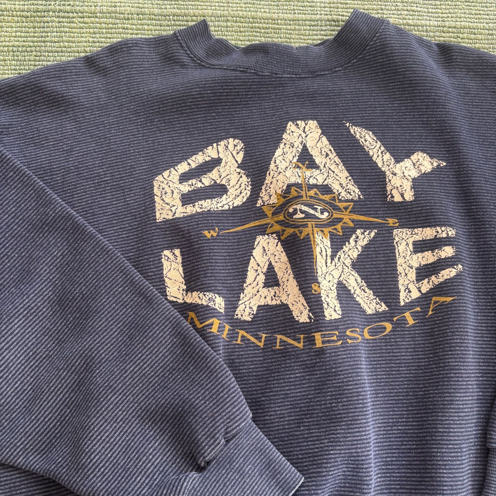Vintage Vintage 1990s Bay Lake Minnesota cotton sweatshirt size L/XL Size US L / EU 52-54 / 3 - 6 Thumbnail