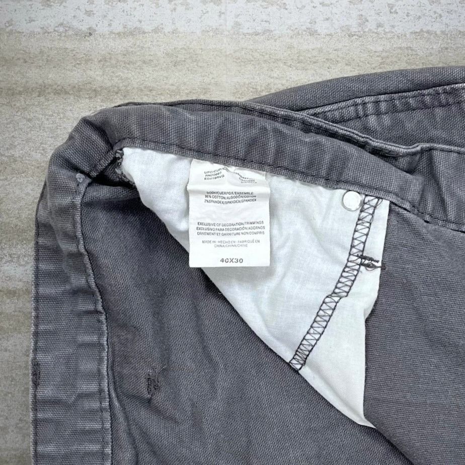 Dickies Vintage 90s Dickies Carpenter Pants 40x30 Baggy Grey Canvas Size US 40 / EU 56 - 4 Thumbnail