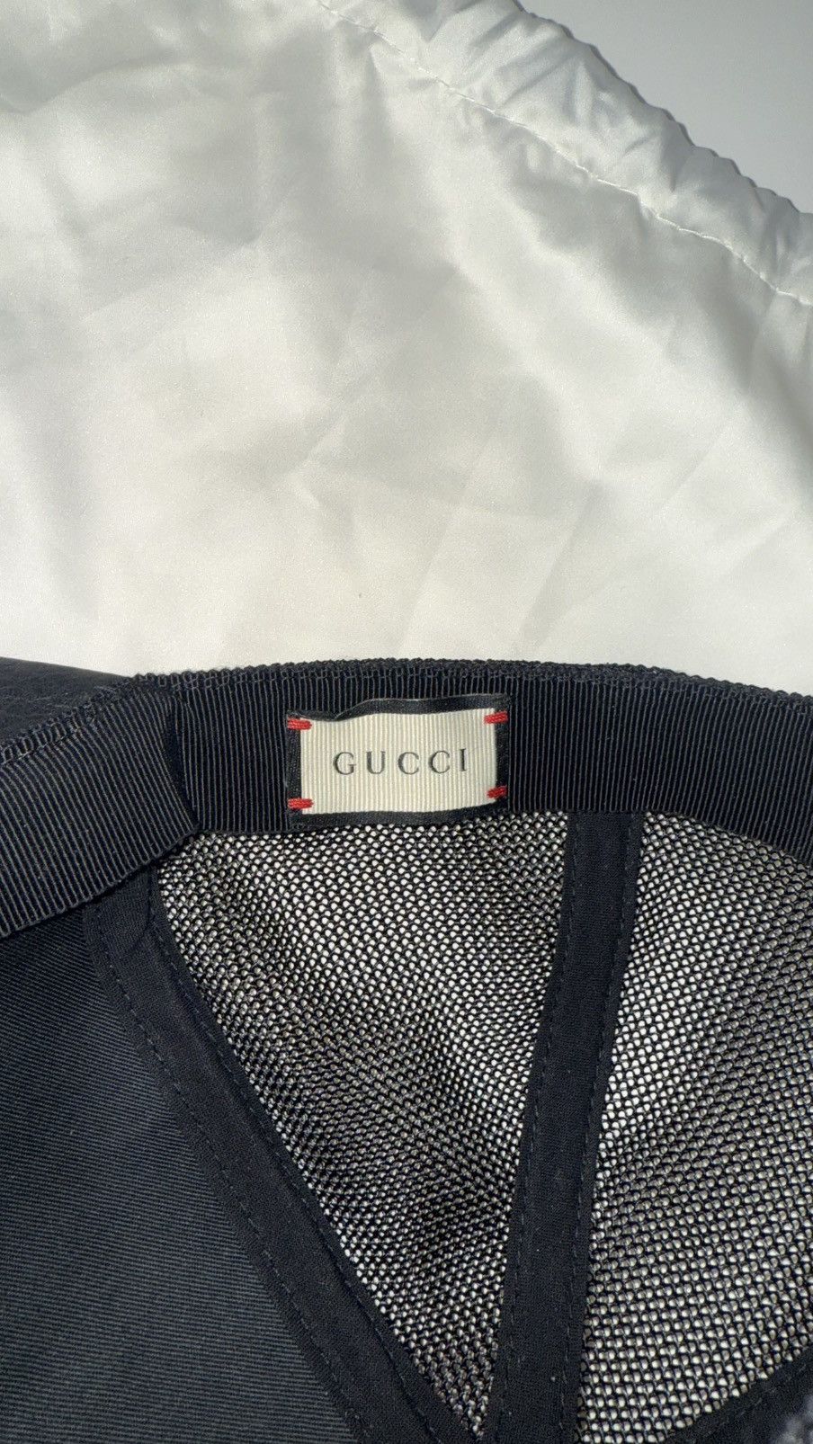 Gucci Gucci leather/mesh hat (Large 59cm) Size ONE SIZE - 4 Thumbnail