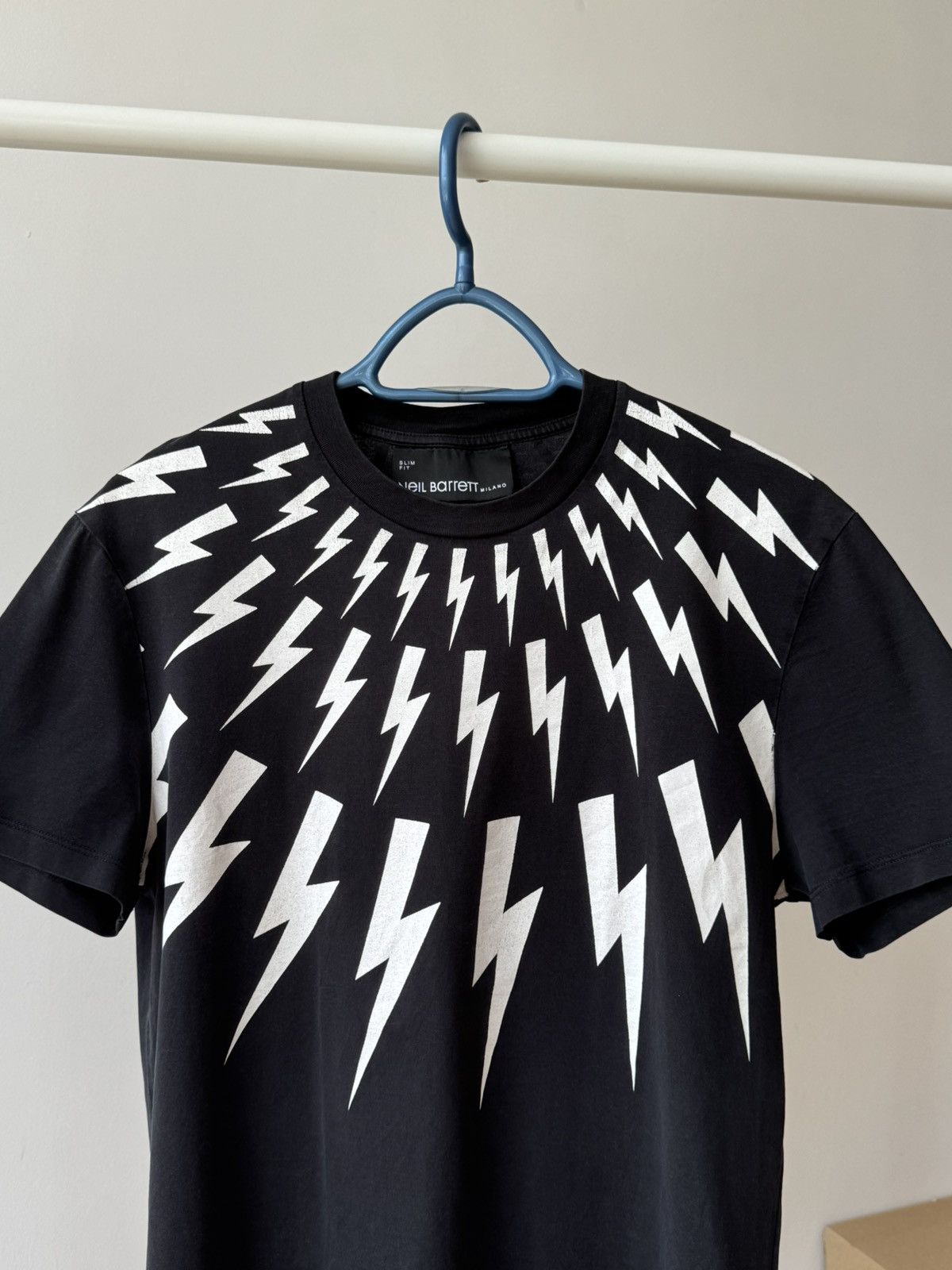 Neil Barrett Neil Barrett Thunderbolt Print T-shirt Size US M / EU 48-50 / 2 - 2 Thumbnail