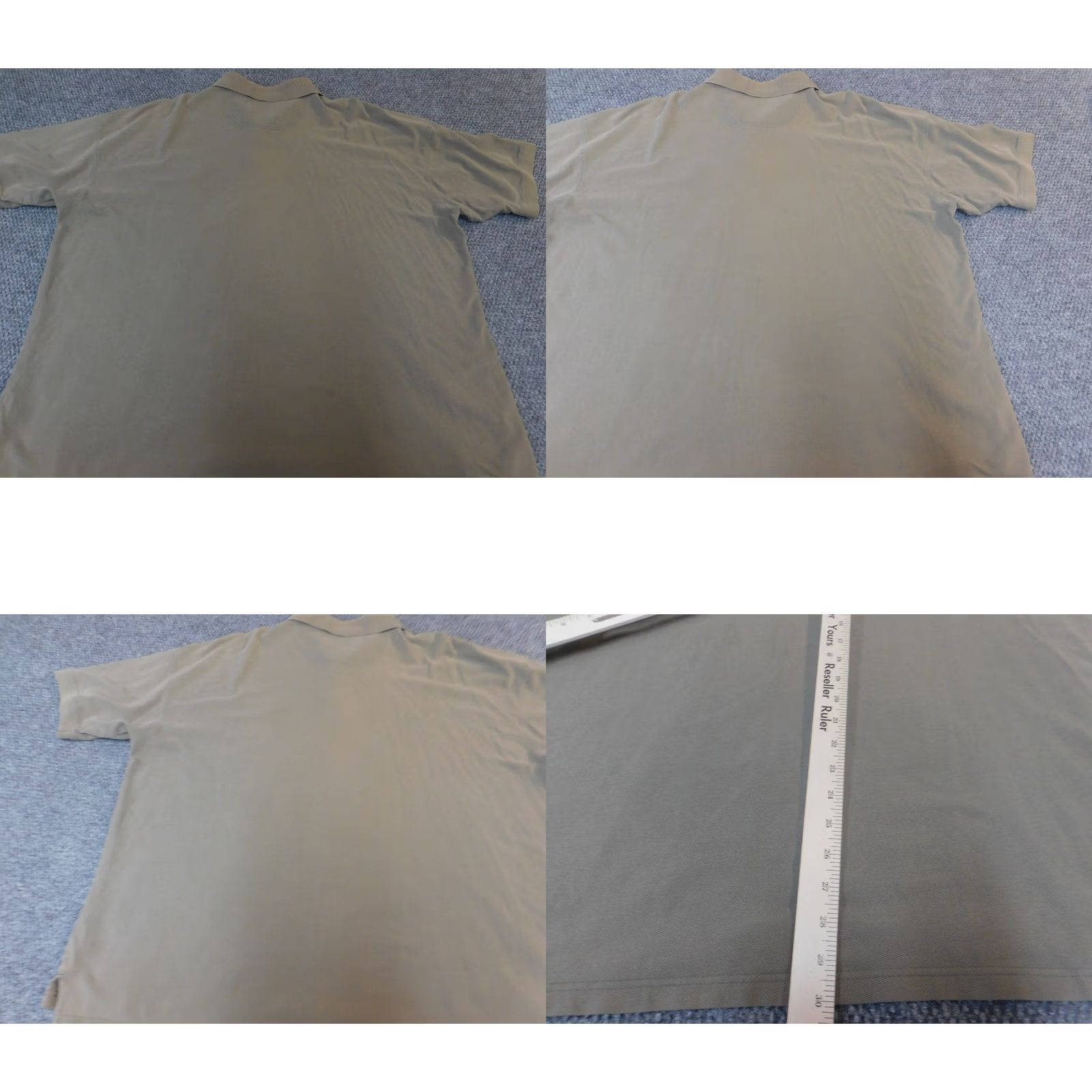 Izod IZOD Polo Shirt Mens Big 2X Gray Cotton Knit Short Sleeve Collared Classic Golf Stretch Size US XXL / EU 58 / 5 - 8 Thumbnail