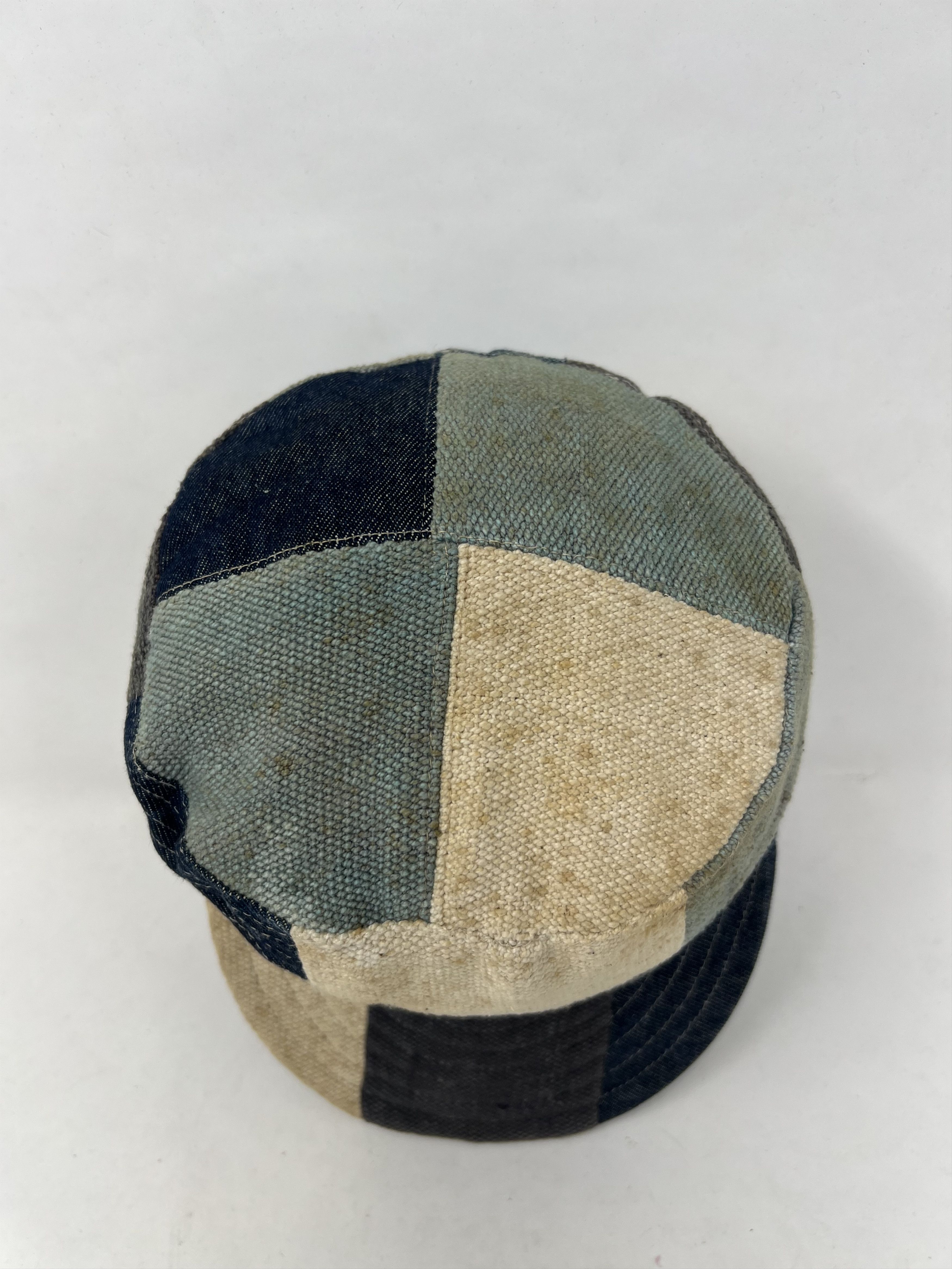 Japanese Brand Patchwork Indigo Sashiko Hat Size ONE SIZE - 9 Thumbnail