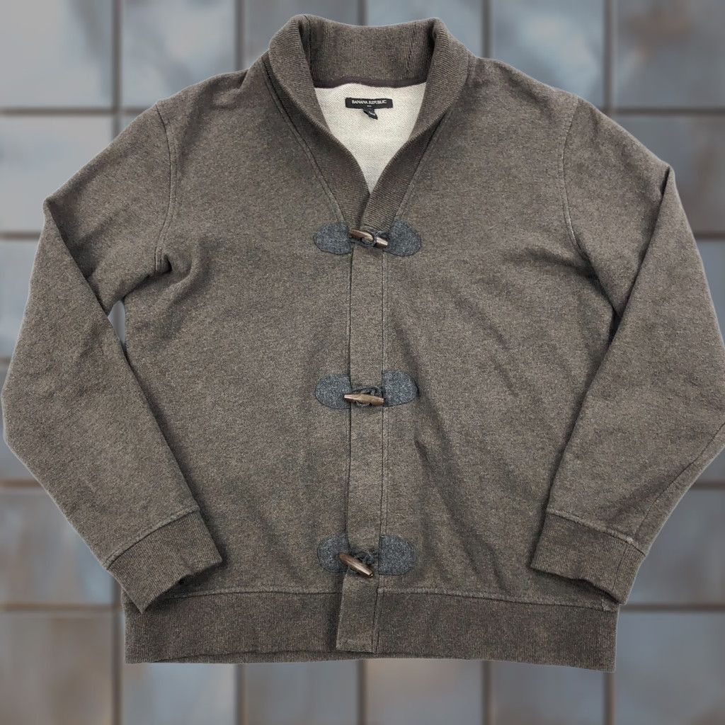 Banana Republic VINTAGE Banana Republic Shawl Cardigan Shirt? Size L / US 10 / IT 46 - 1 Thumbnail