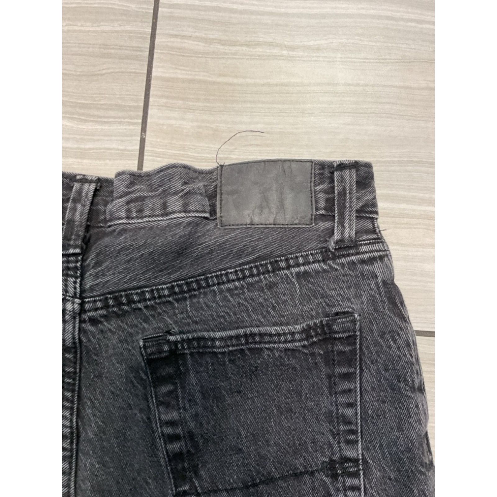 Aeropostale Aeropostale Black Distressed Cutoff Denim Shorts Size US 30 / EU 46 - 5 Thumbnail