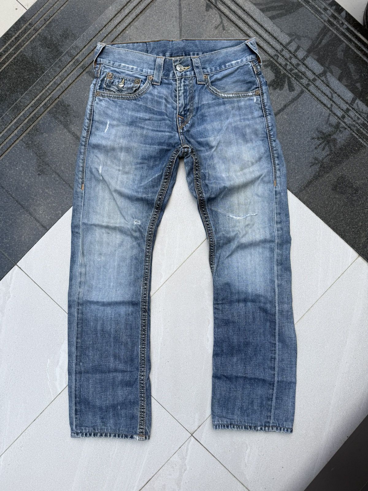 True Religion 90’s TRUE RELIGION RARE POCKET LOGO Y2K VINTAGE DENIM PANTS Size US 30 / EU 46 - 4 Thumbnail