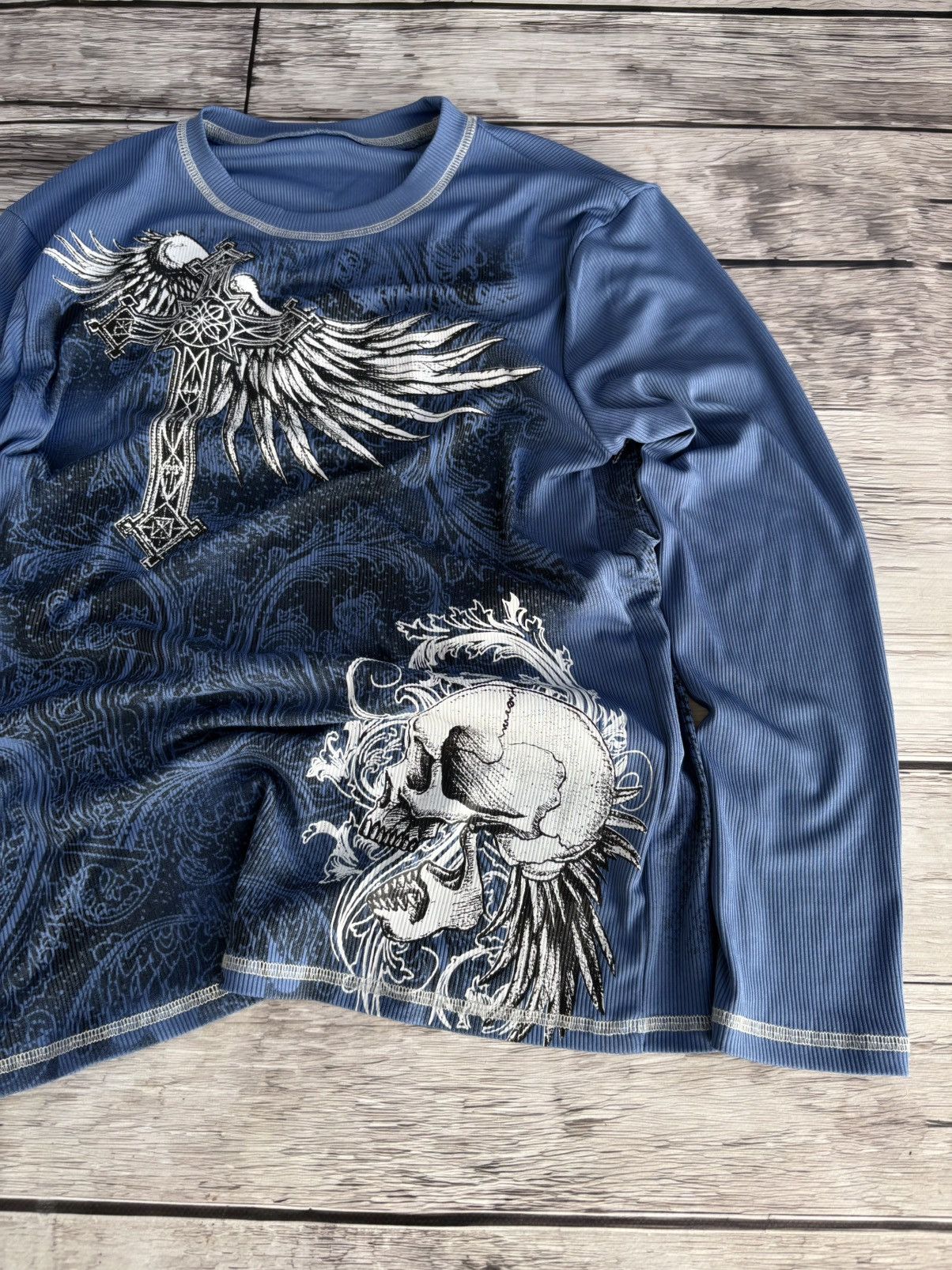 Hysteric Glamour Opium Y2K skeleton archive mesh jean paul gautier type tee Size US S / EU 44-46 / 1 - 2 Thumbnail