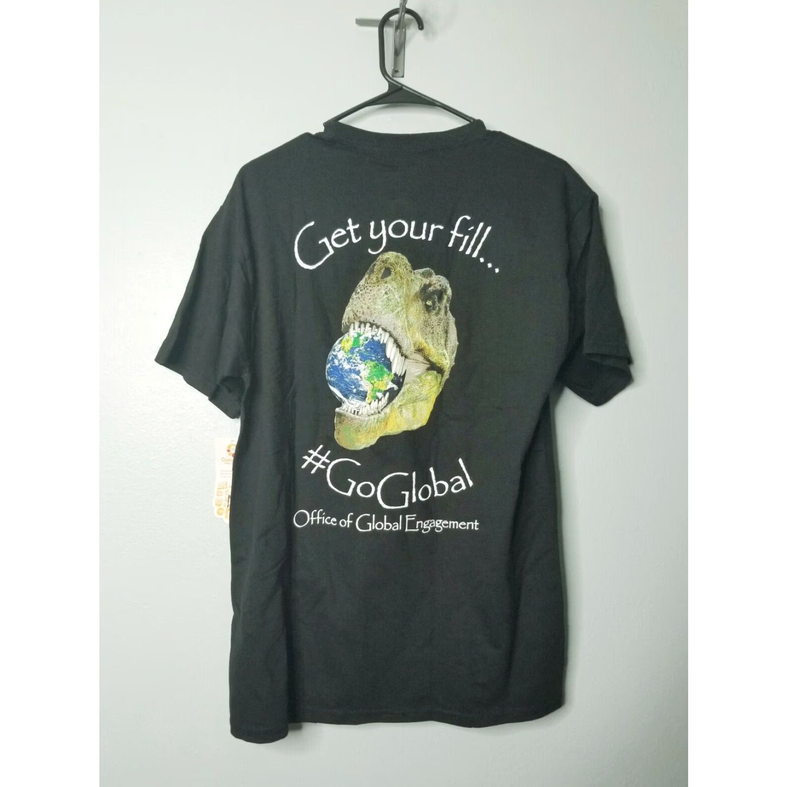 Vintage Embry Riddle Aeronautical University T-Shirt Mens M Black Dinosaur Graphic Tee College Size US M / EU 48-50 / 2 - 6 Thumbnail
