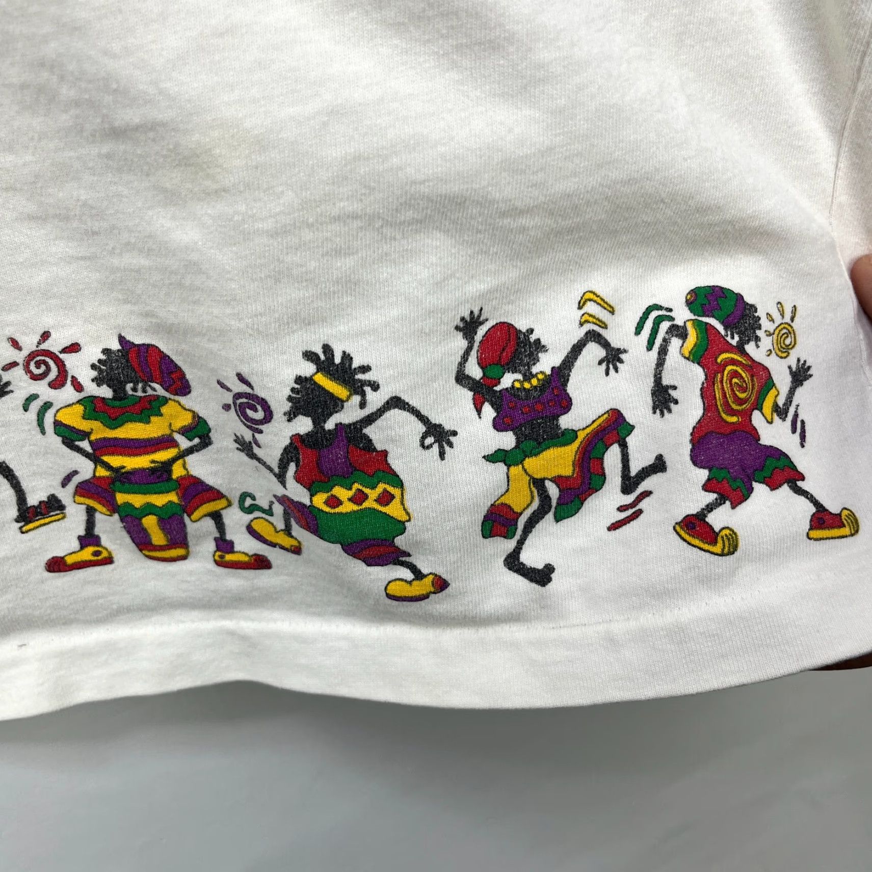 Vintage VINTAGE Jamaica Reggae Jam Rasta Single Stitch T-Shirt L Mens White 90s Size US L / EU 52-54 / 3 - 7 Thumbnail