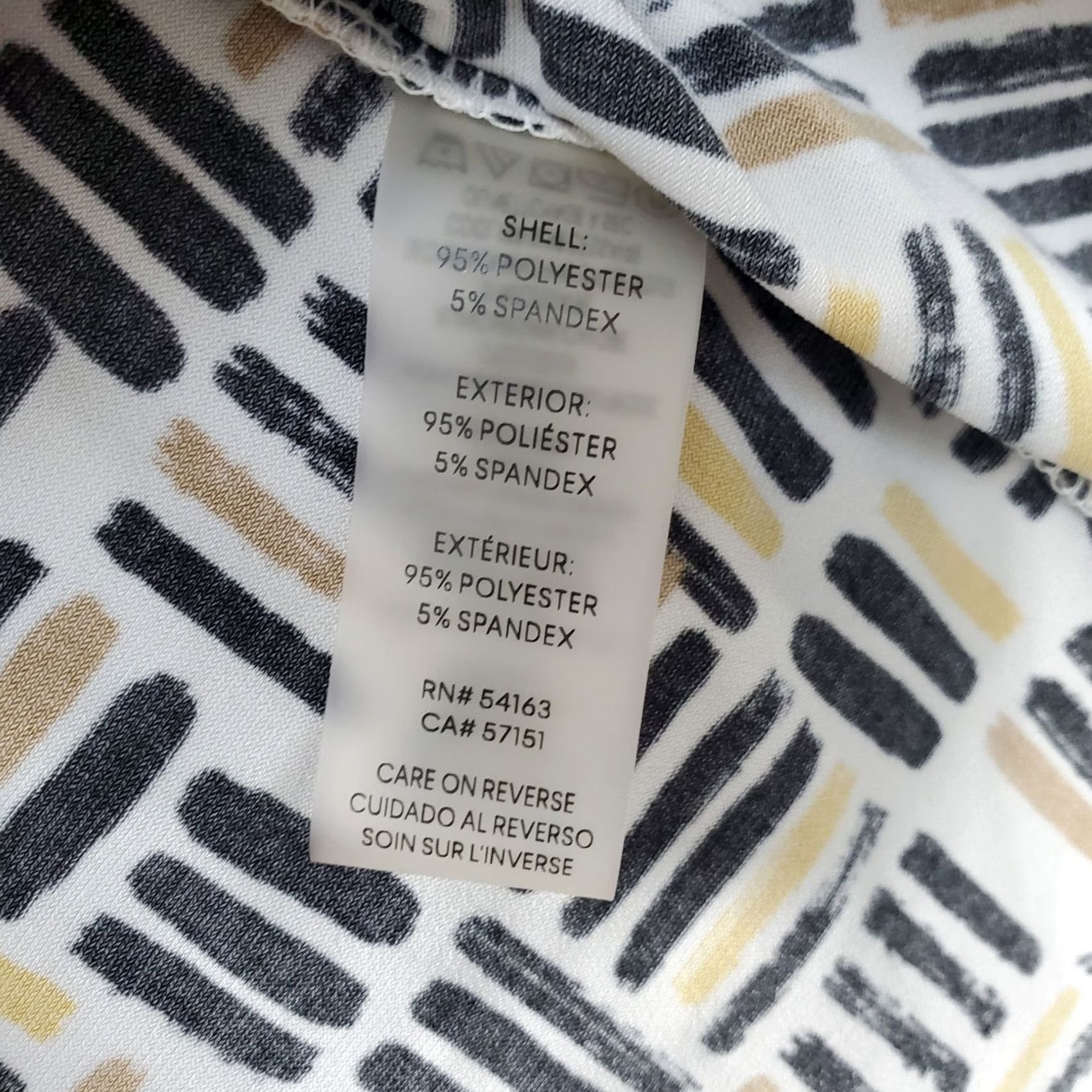 Calvin Klein Calvin Klein Blouse Womens M Geometric Stretch V-Neck Pullover Shirt Shirt Womens M Geometric Multicolor Blouse Size M / US 6-8 / IT 42-44 - 7 Thumbnail