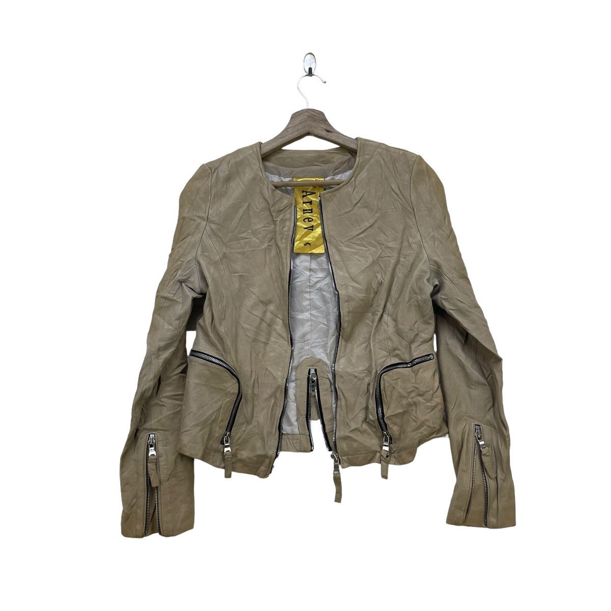Genuine Leather × Japanese Brand Japanese Brand Andrew Lamb Leather Jacket Size M / US 6-8 / IT 42-44 - 5 Thumbnail