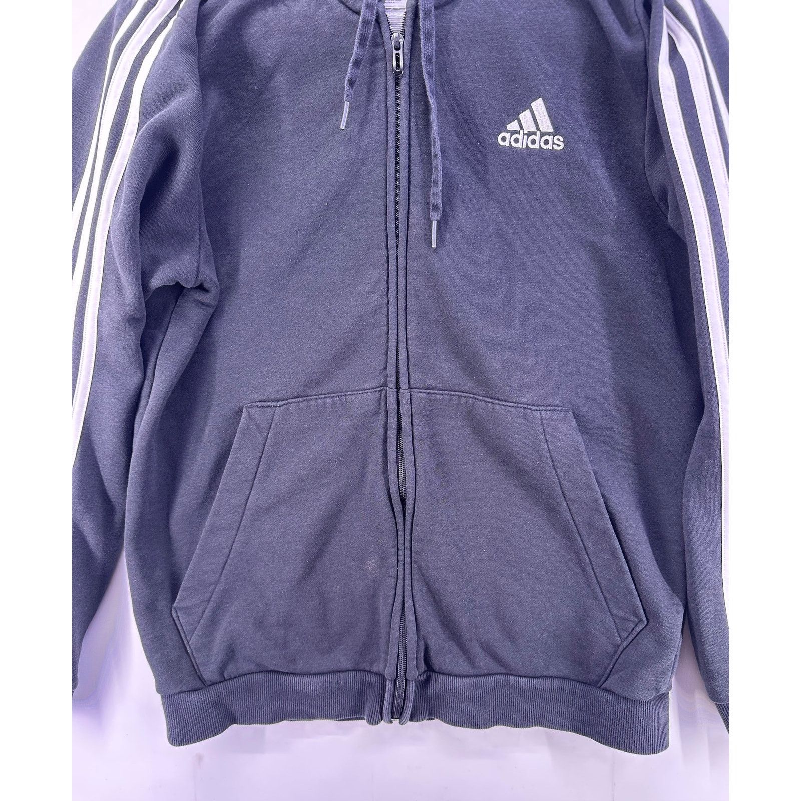 Adidas Adidas Black and White Zip Up Hoodie Size Large Size US L / EU 52-54 / 3 - 4 Thumbnail