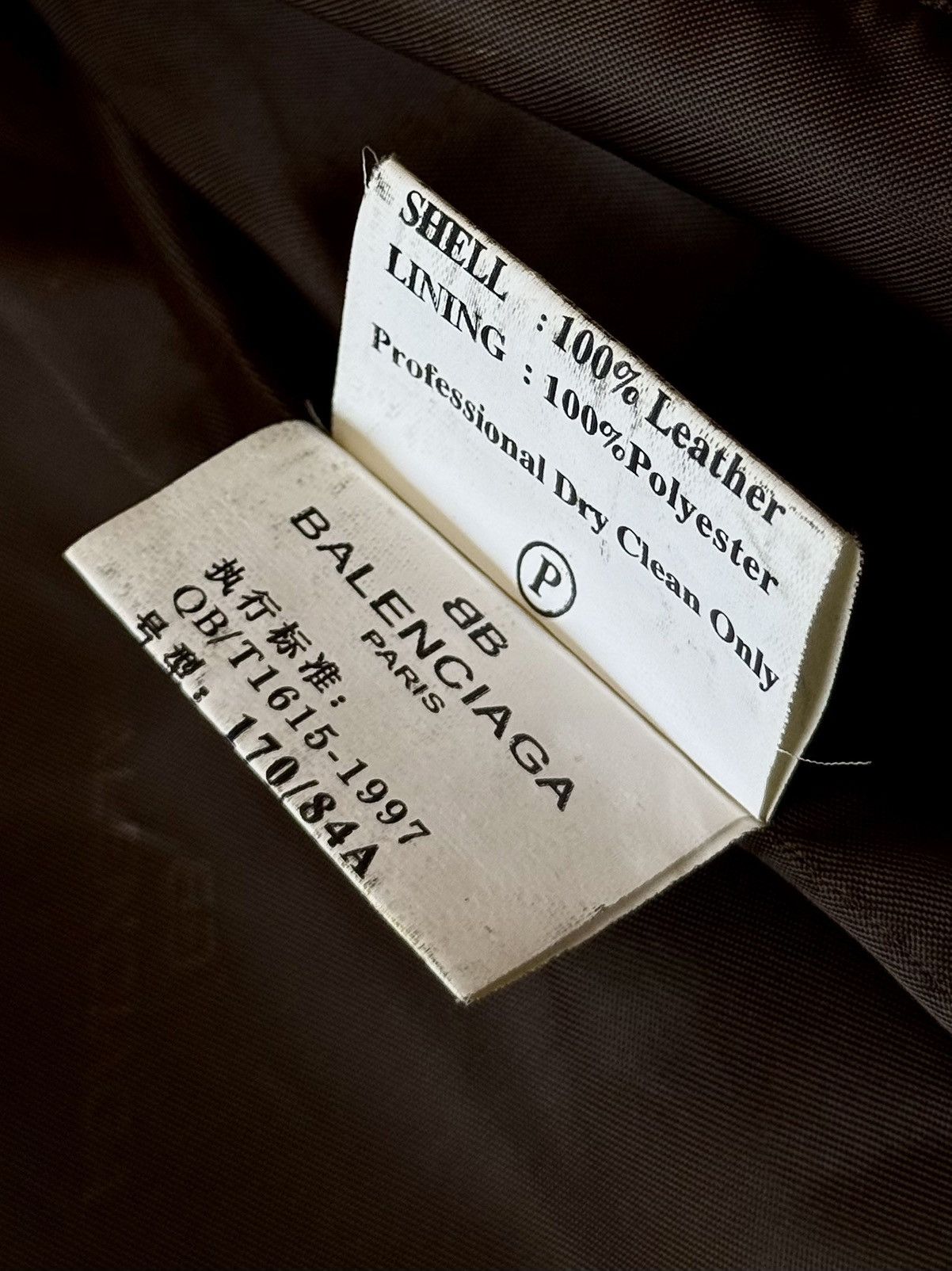 Balenciaga Balenciaga - 1997 -Nicolas Ghesquière -Zip Up Leather Jacket Size US M / EU 48-50 / 2 - 16 Thumbnail