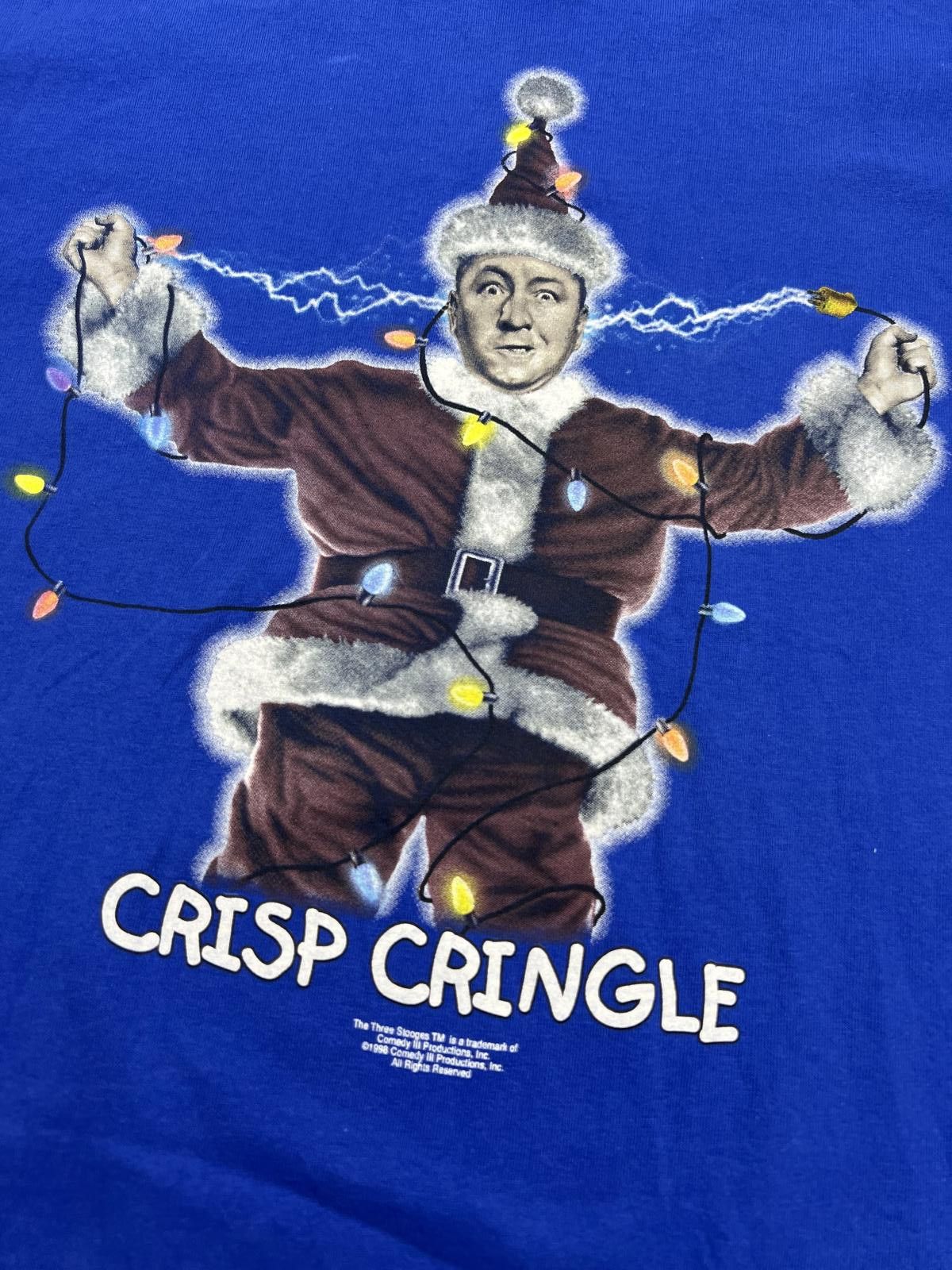 Other Vintage 1998 Crisp Cringle The Three Stooges Graphic T-Shirt Size US XL / EU 56 / 4 - 2 Thumbnail