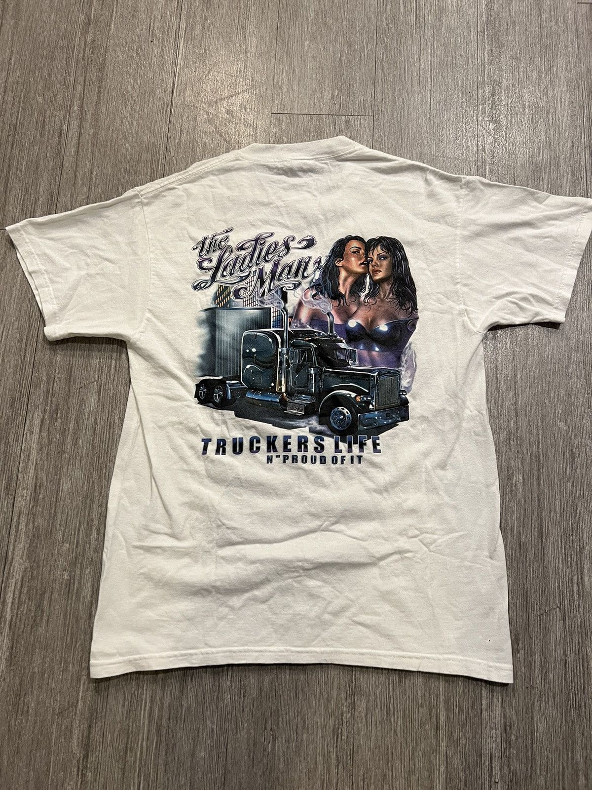 American Apparel Vintage Y2K Trucker T-shirt Size US M / EU 48-50 / 2 - 1 Thumbnail