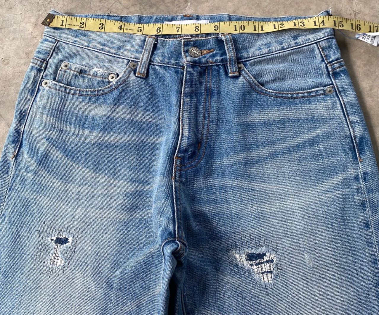 MOUSSY Vintage Azul by Moussy Distressed Slim Denim Size US 29 - 14 Thumbnail