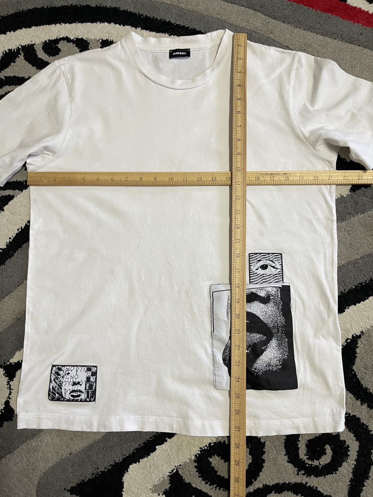 Diesel Vintage Y2K DIESEL DARK FANTASY PATCHES TEE RAF SIMON STYLE Size US M / EU 48-50 / 2 - 12 Thumbnail