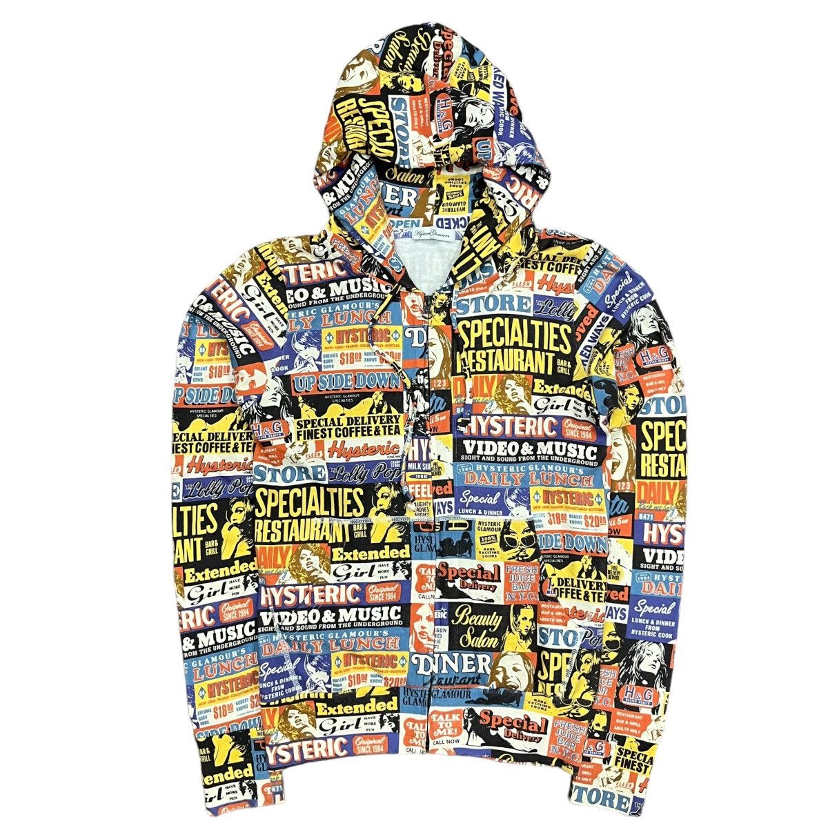 image of Hysteric Glamour Graphics Hoodie, Men's (Size Small)