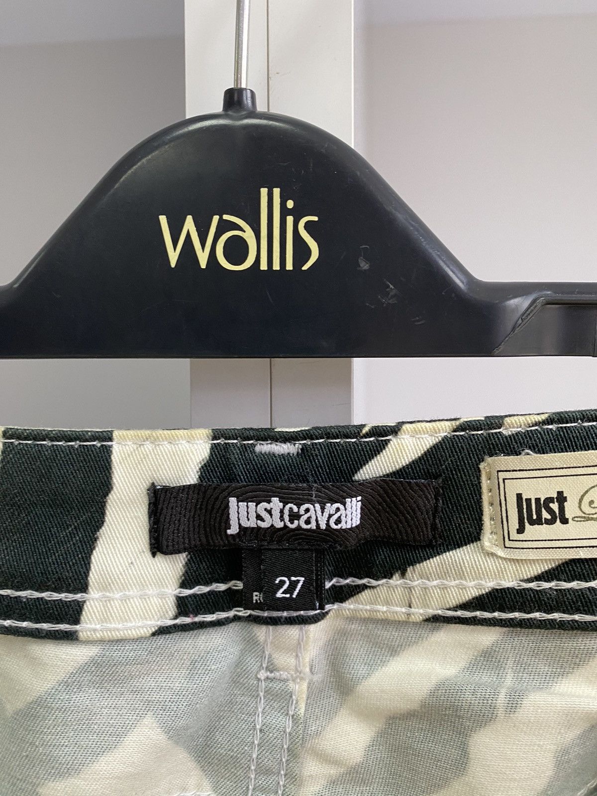 Just Cavalli × Vintage Vintage Just Cavalli Black/White Printed women’s pants Size 27" / US 4 / IT 40 - 15 Thumbnail
