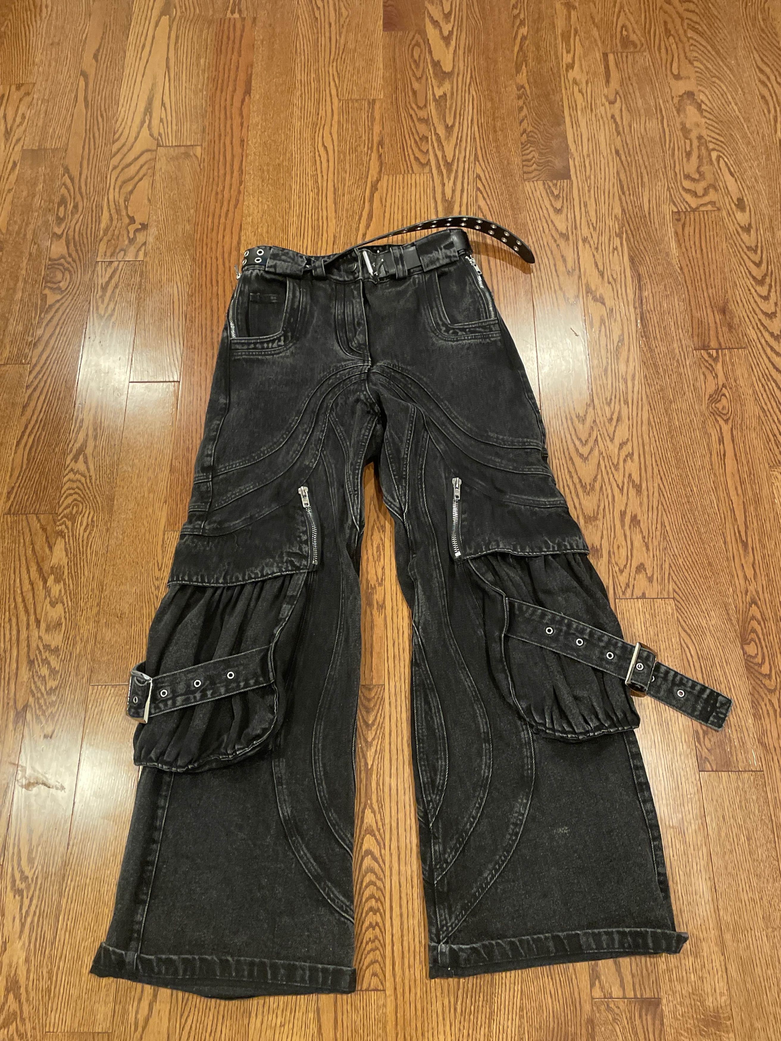 No Faith Studios No faith studios camo cargo rave pants