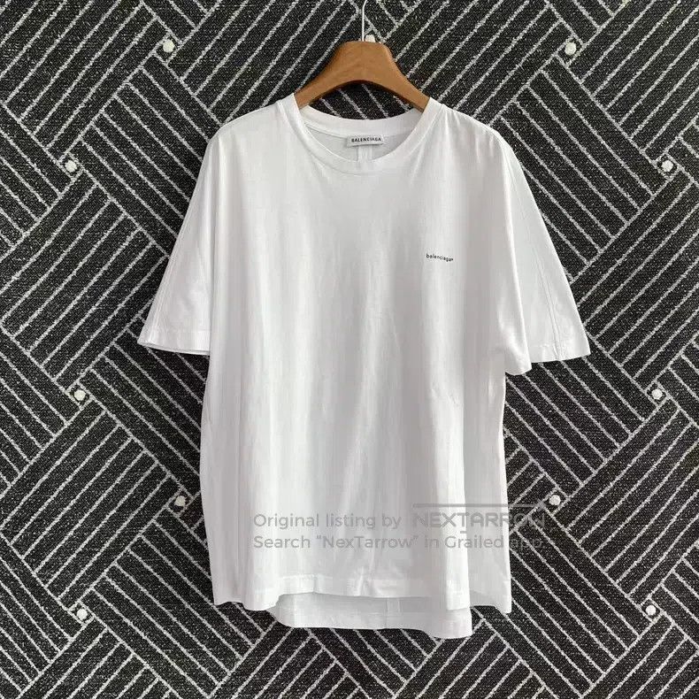 Balenciaga Balenciaga Letter logo print round neck short-sleeve T-shi Size US XS / EU 42 / 0 - 1 Thumbnail