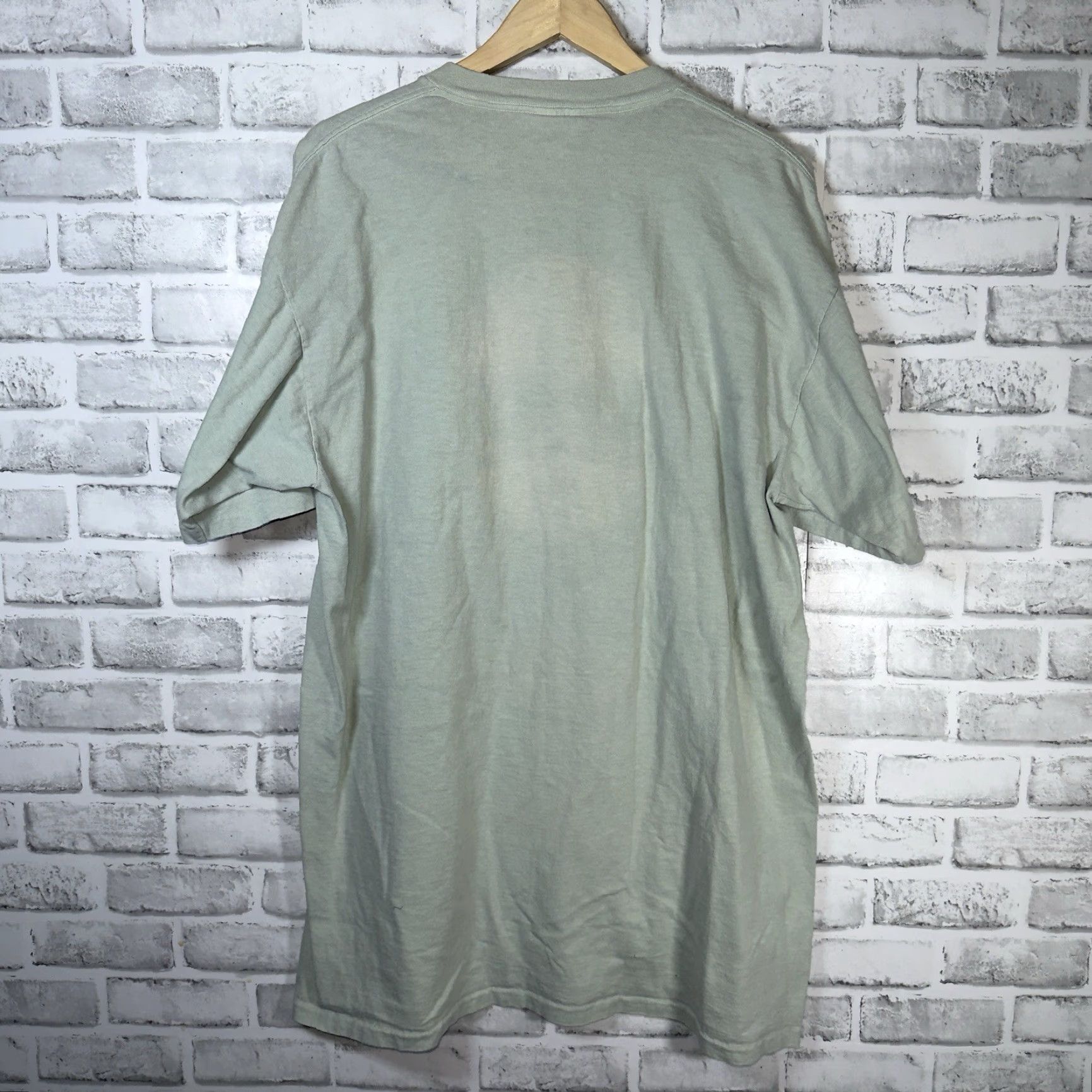 Vintage VINTAGE Oneita Lincoln Park Illinois USA T-Shirt Mens XL Green Single Stitch Size US XL / EU 56 / 4 - 5 Thumbnail