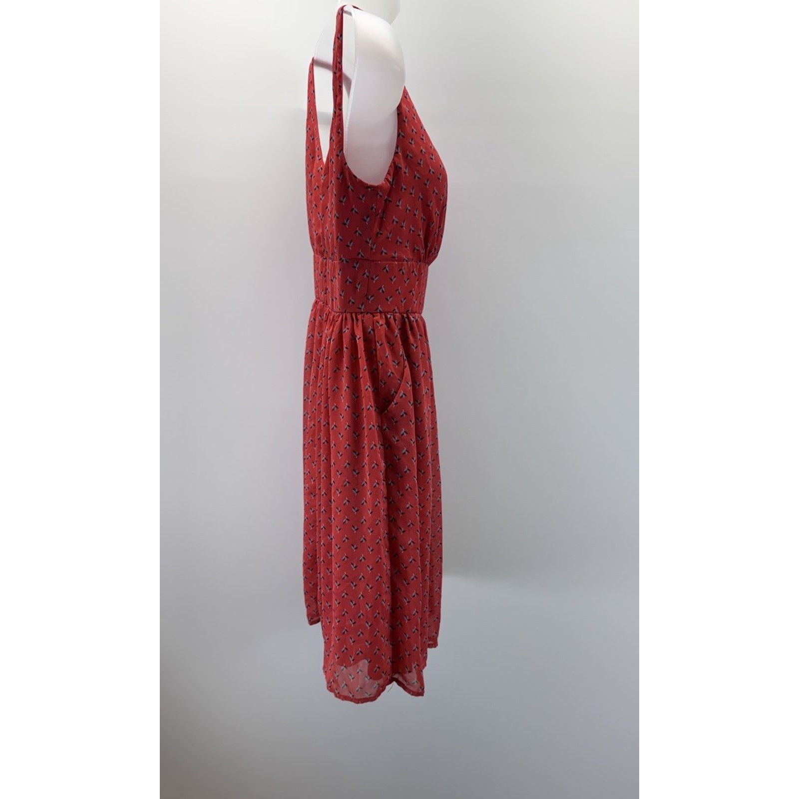 Other Maurices Coral Sleeveless Dress Juniors Size 5/6 Pockets Size M / US 6-8 / IT 42-44 - 3 Thumbnail