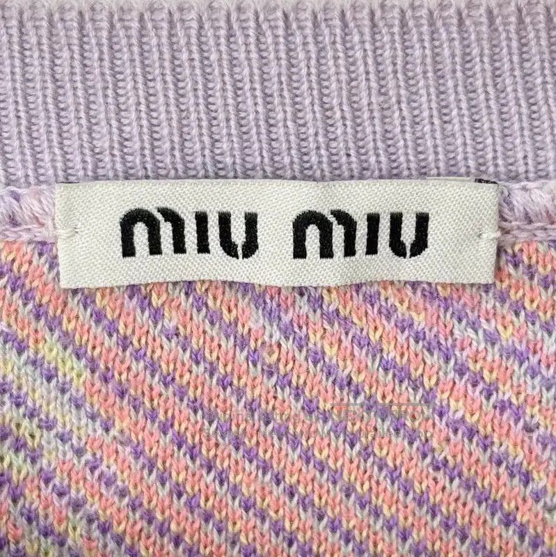 Miu Miu Miu Miu Lilac Cotton Blend Women's Sweatshirt . Size S / US 4 / IT 40 - 4 Thumbnail