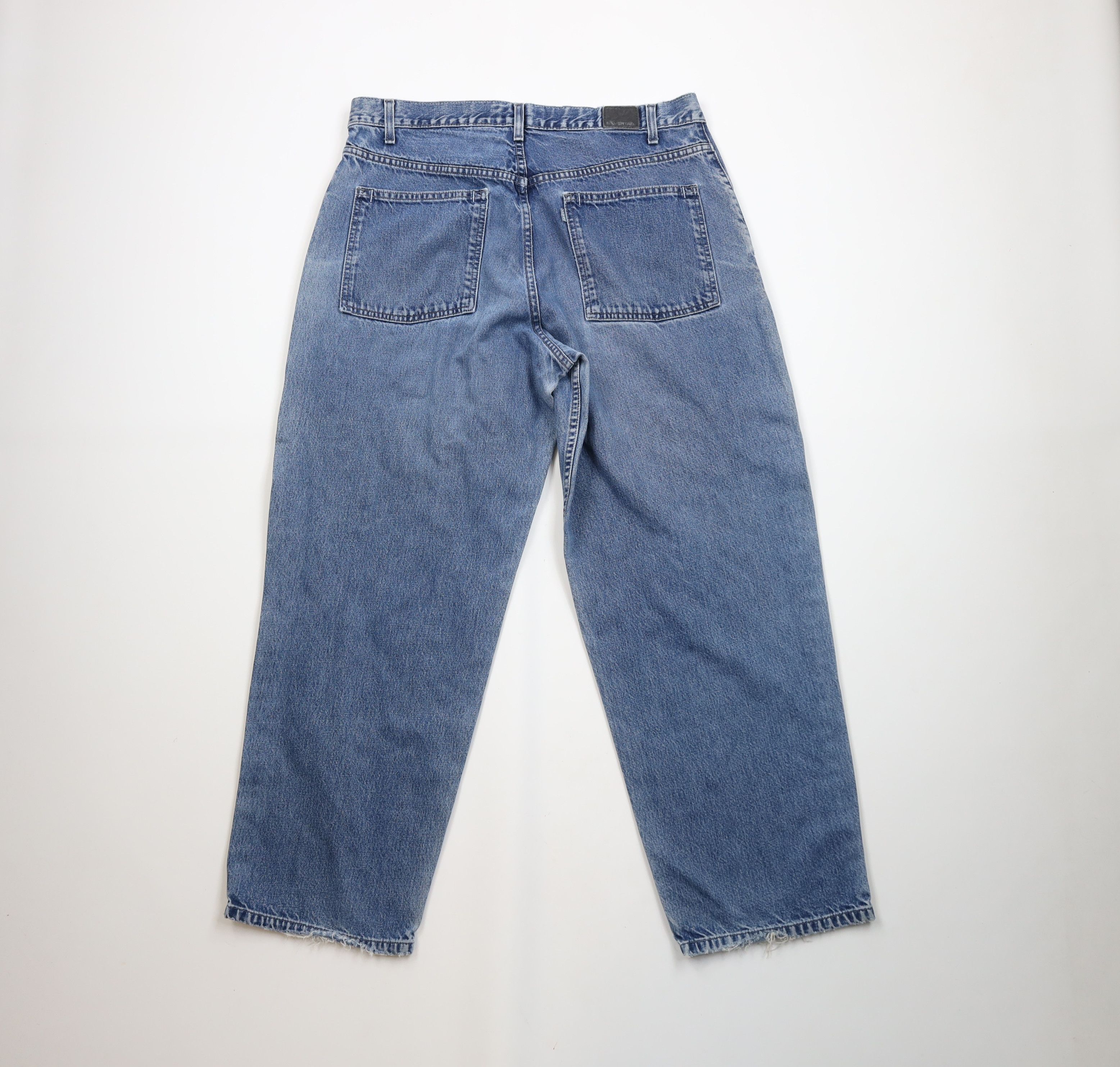 Levi's × Vintage Vintage Y2K 2001 Levis SilverTab Baggy Wide Leg Denim Jeans Size US 36 / EU 52 - 12 Thumbnail